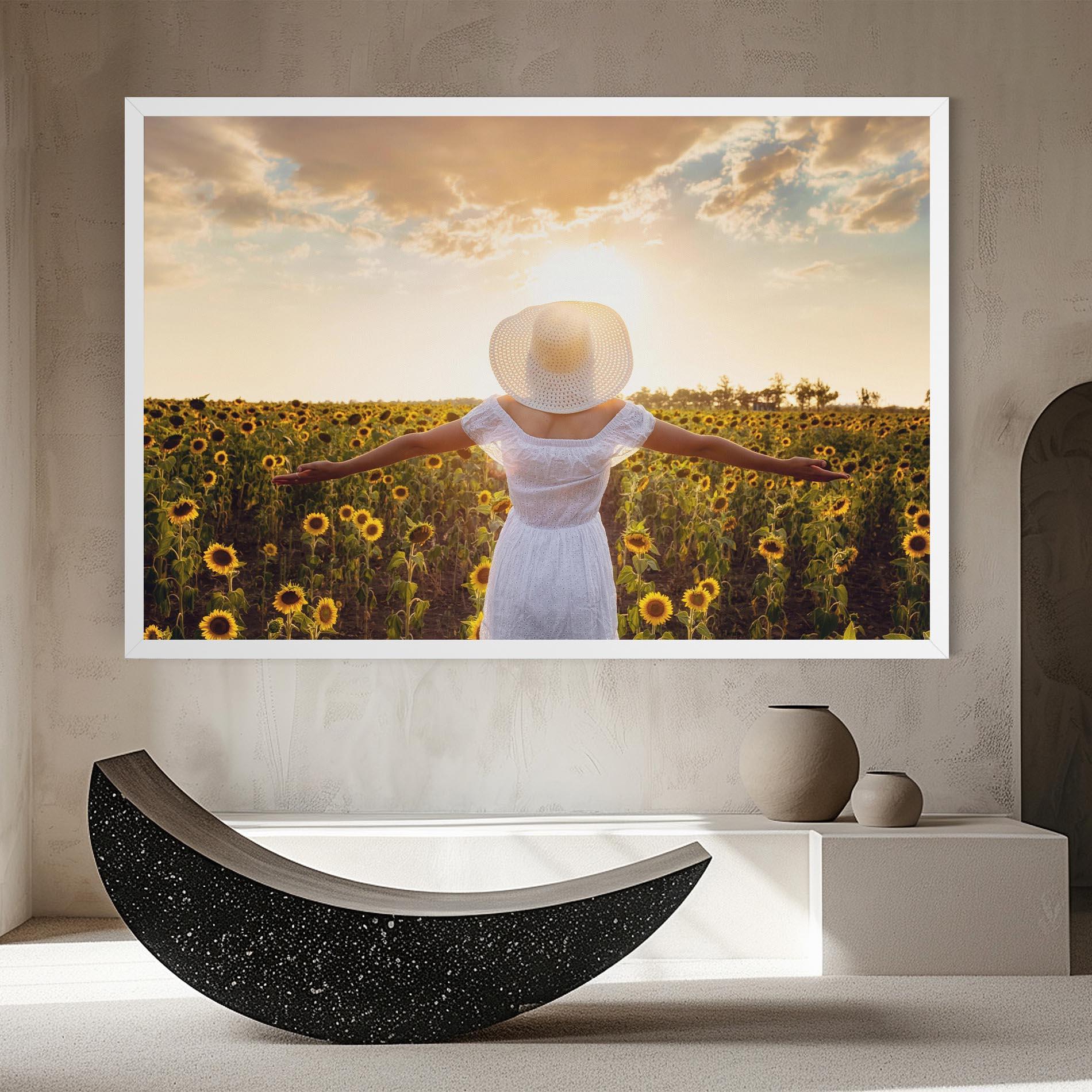 Leinwandbild Girl In Nature mockup 8