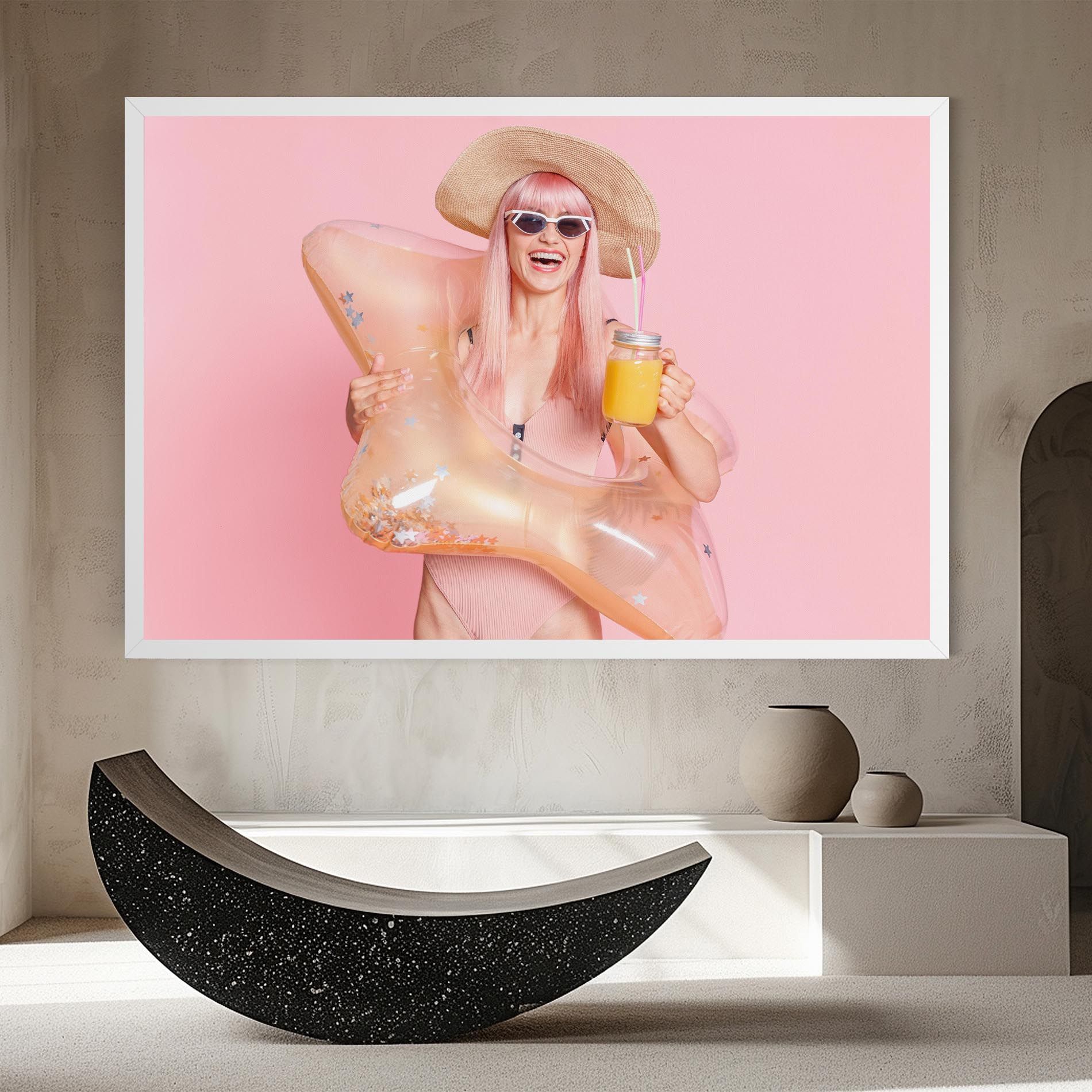 Joyful Pink Woman mockup 8
