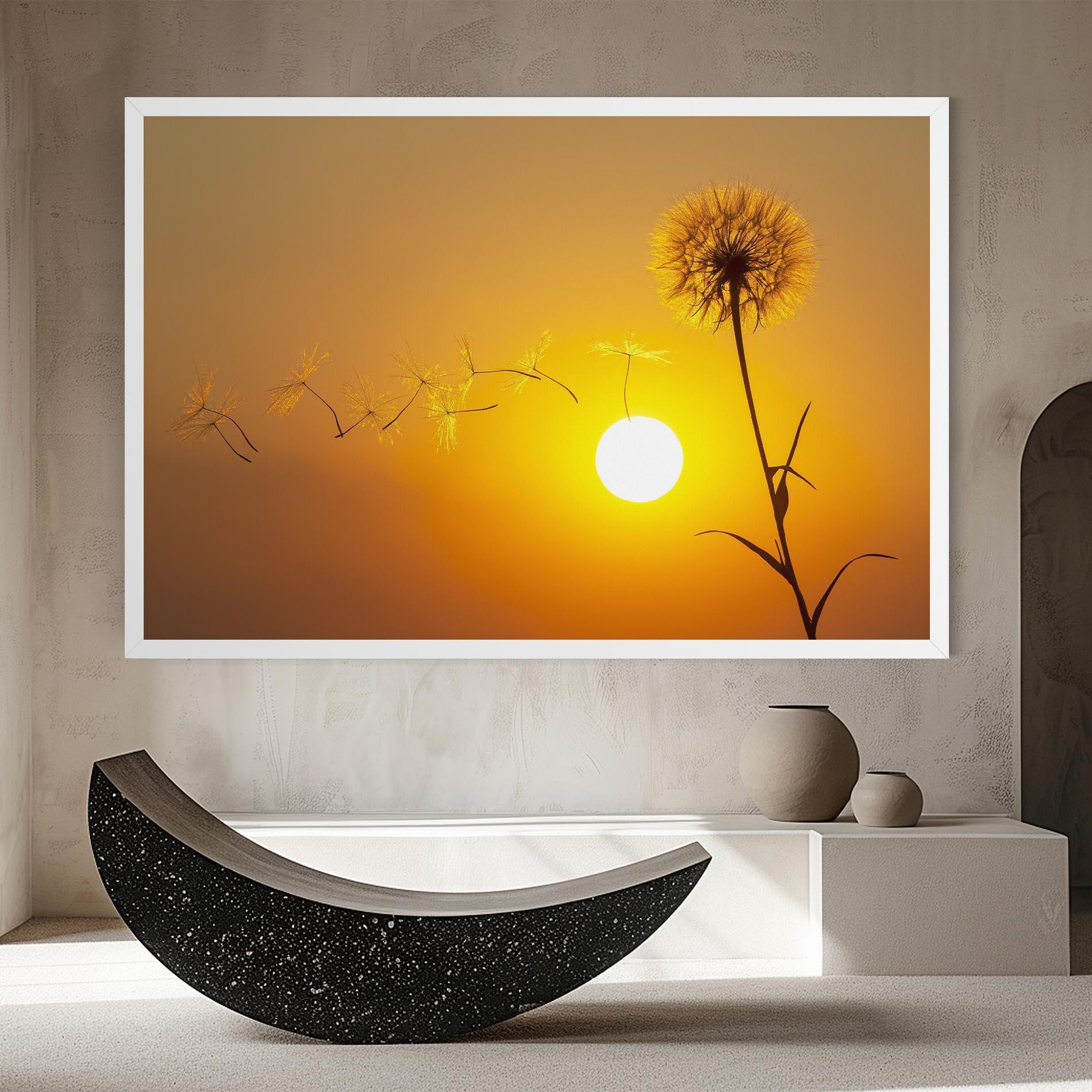 Leinwandbild Summer Dandelion mockup 8