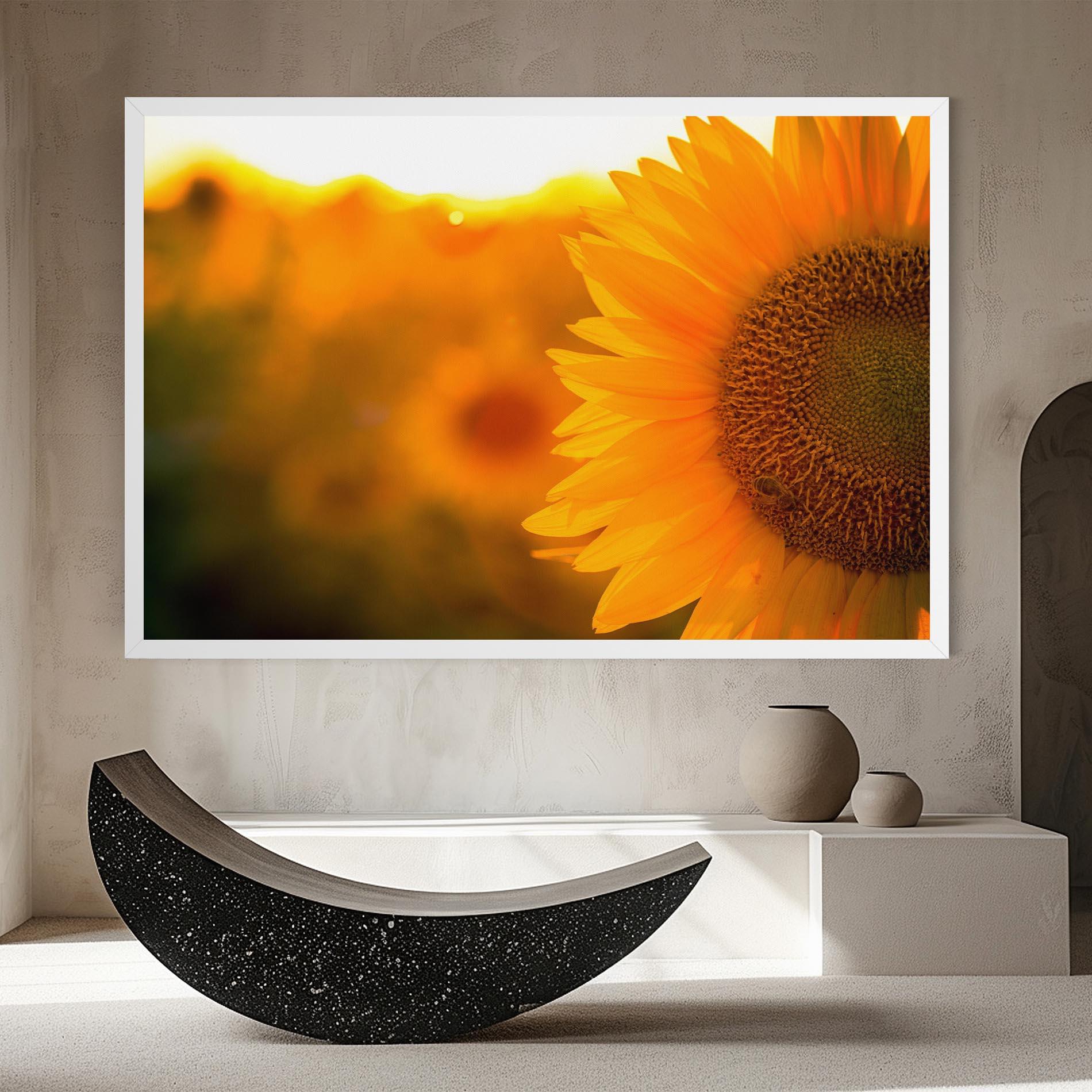 Leinwandbild Sunflower mockup 8