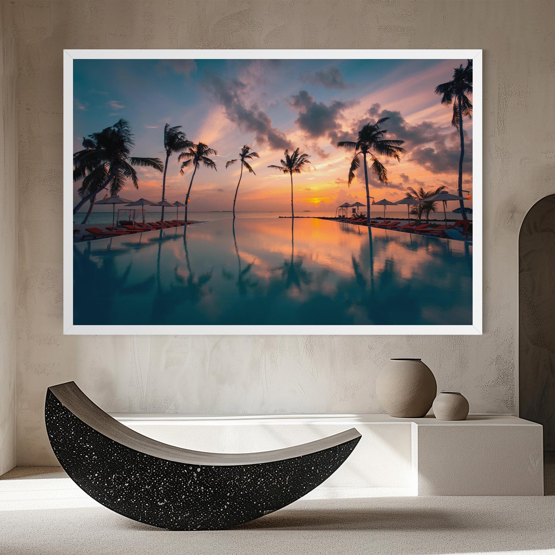 Leinwandbild Tropical Beach mockup 8