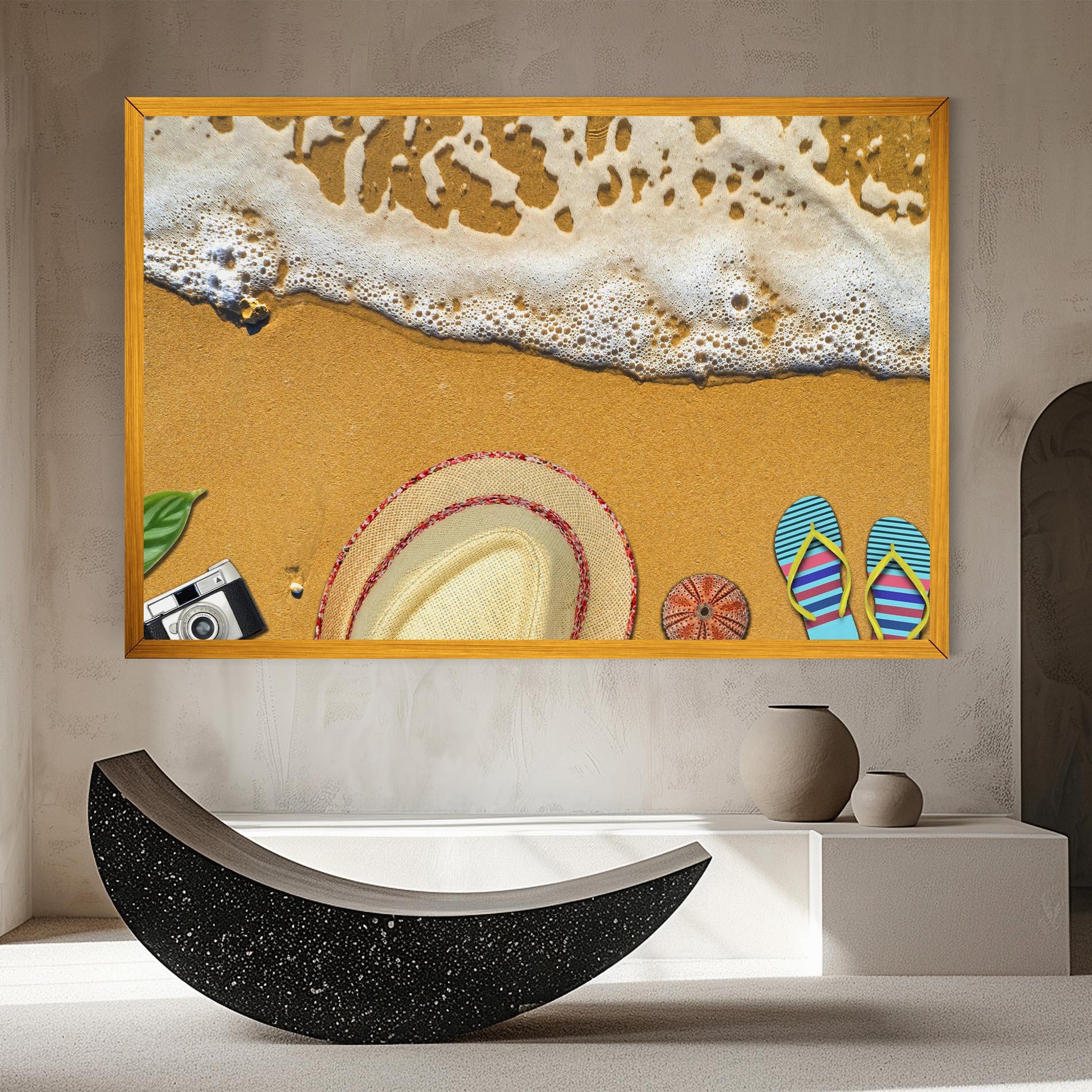 Leinwandbild Beach Accessories mockup 8