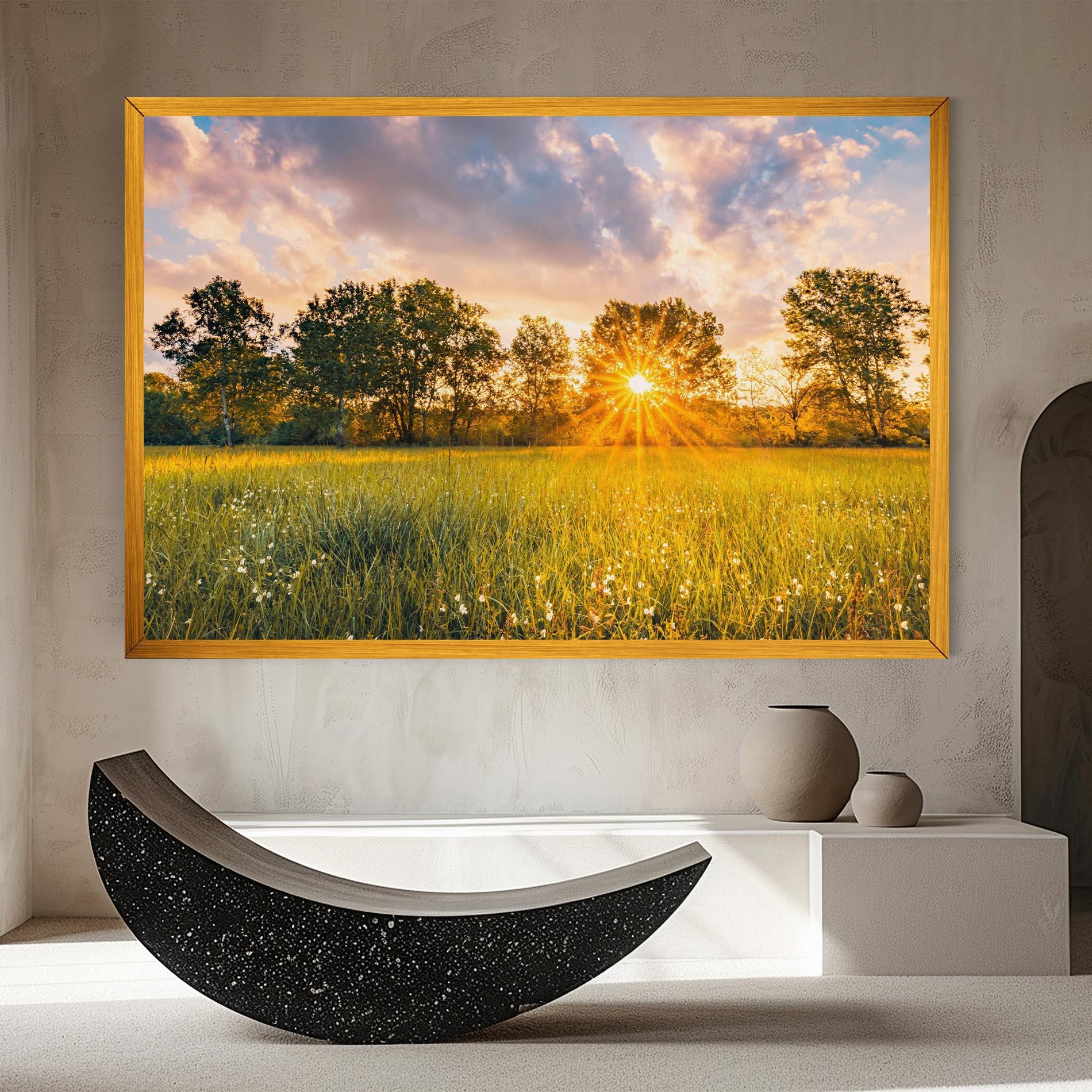 Leinwandbild Blossoming Meadow mockup 8