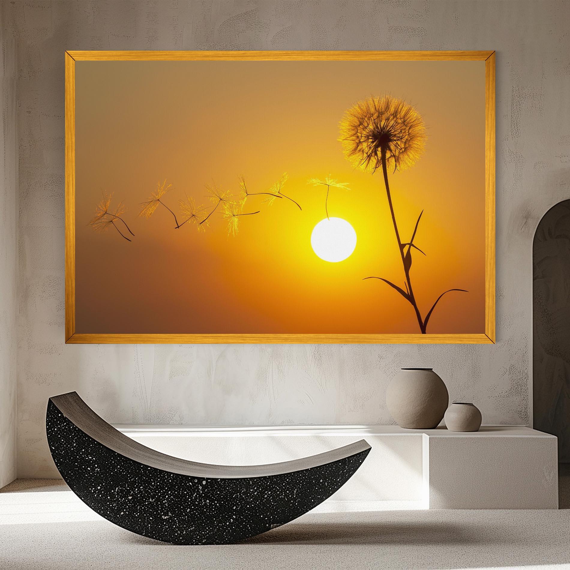 Leinwandbild Summer Dandelion mockup 8