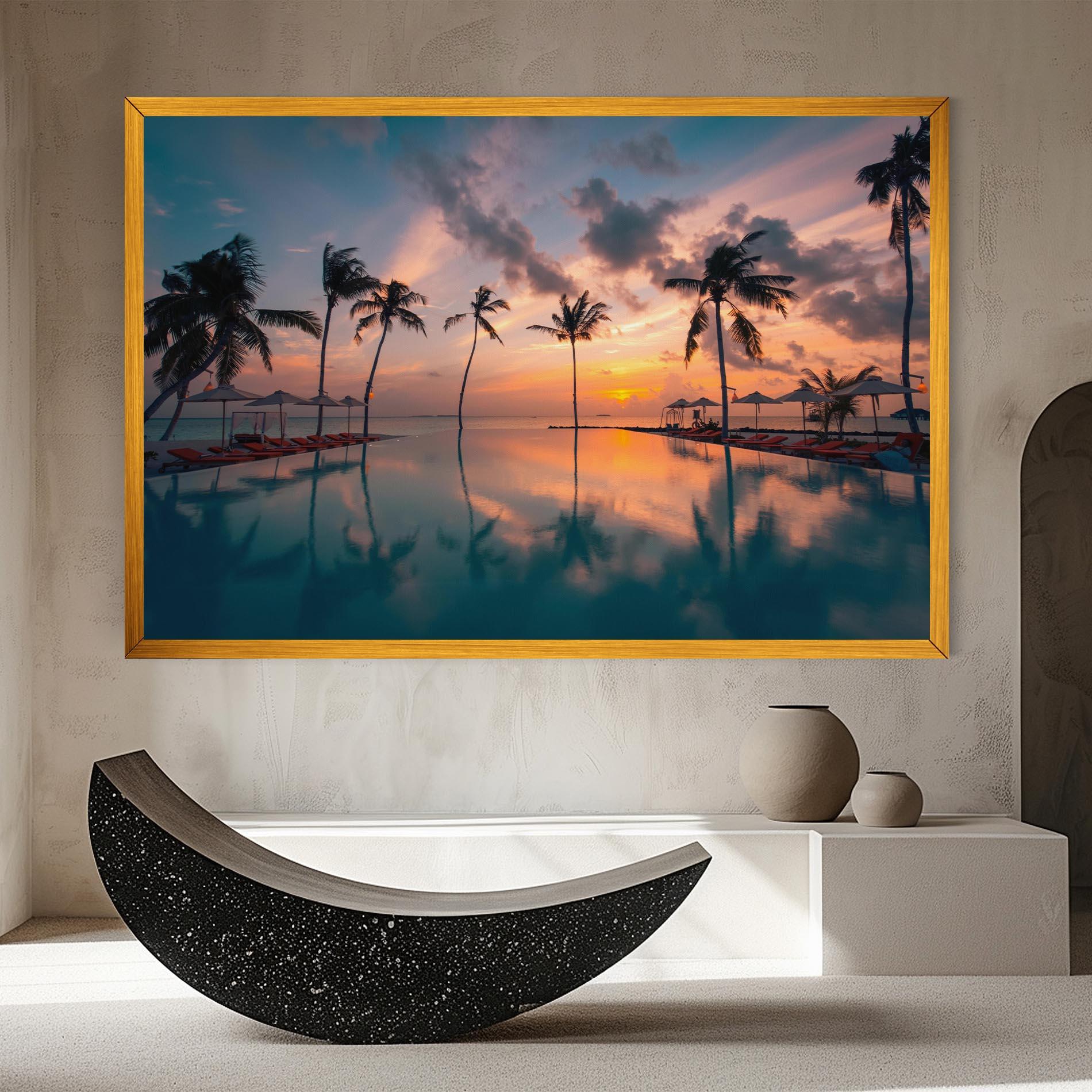 Leinwandbild Tropical Beach mockup 8