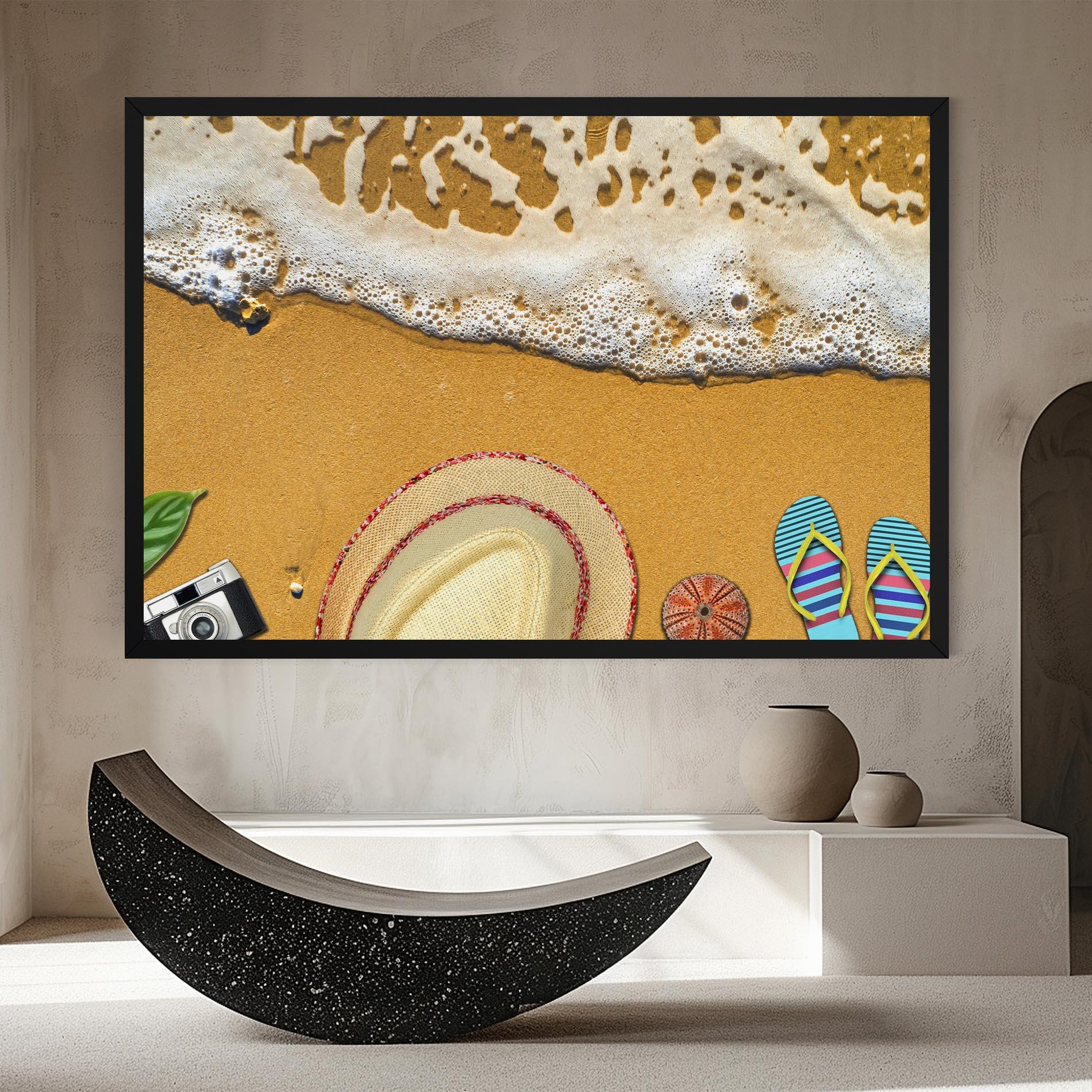 Leinwandbild Beach Accessories mockup 8