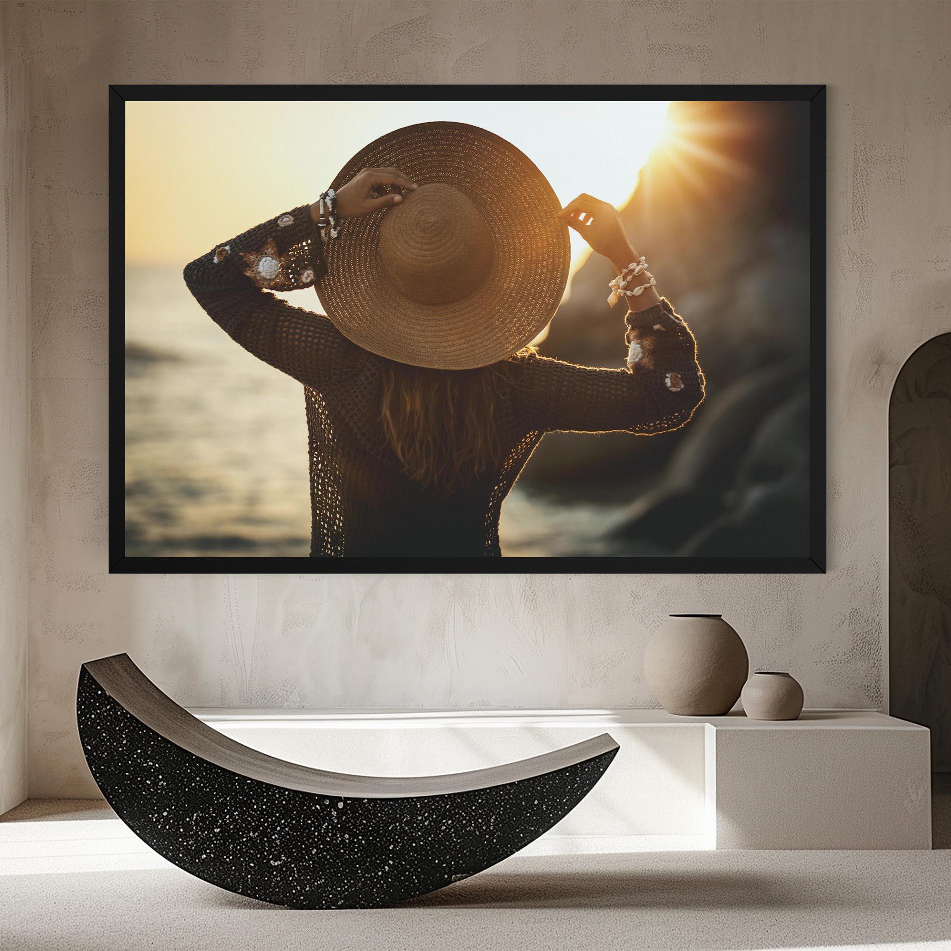 Leinwandbild Enjoying Sunset mockup 8