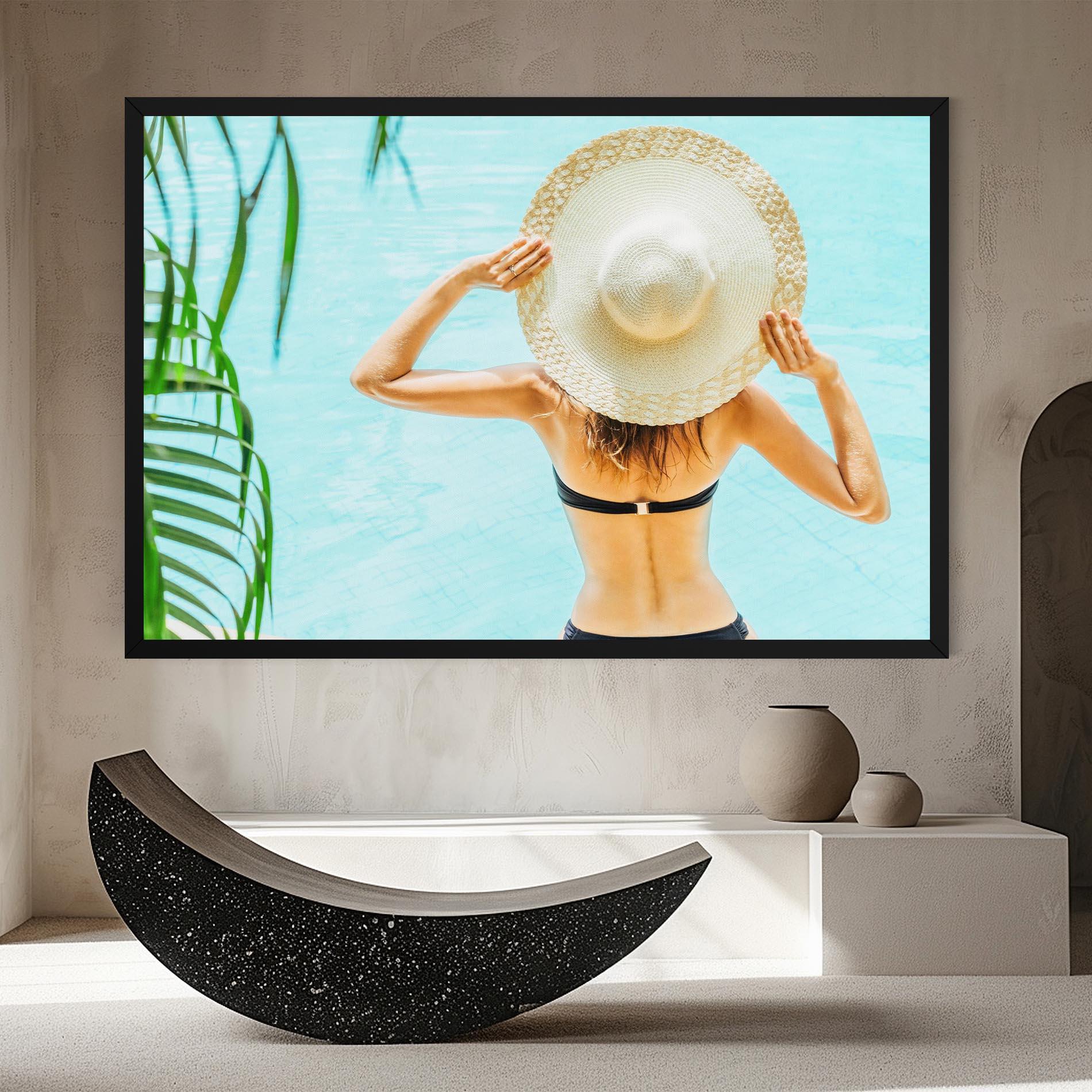 Leinwandbild Enjoying Swimming Pool mockup 8