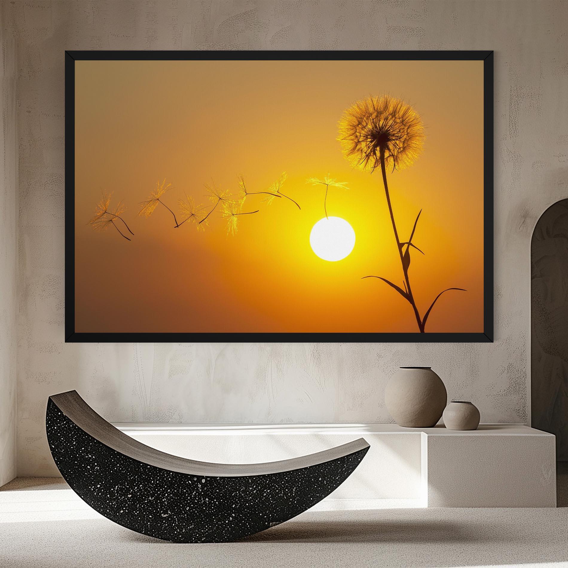 Leinwandbild Summer Dandelion mockup 8