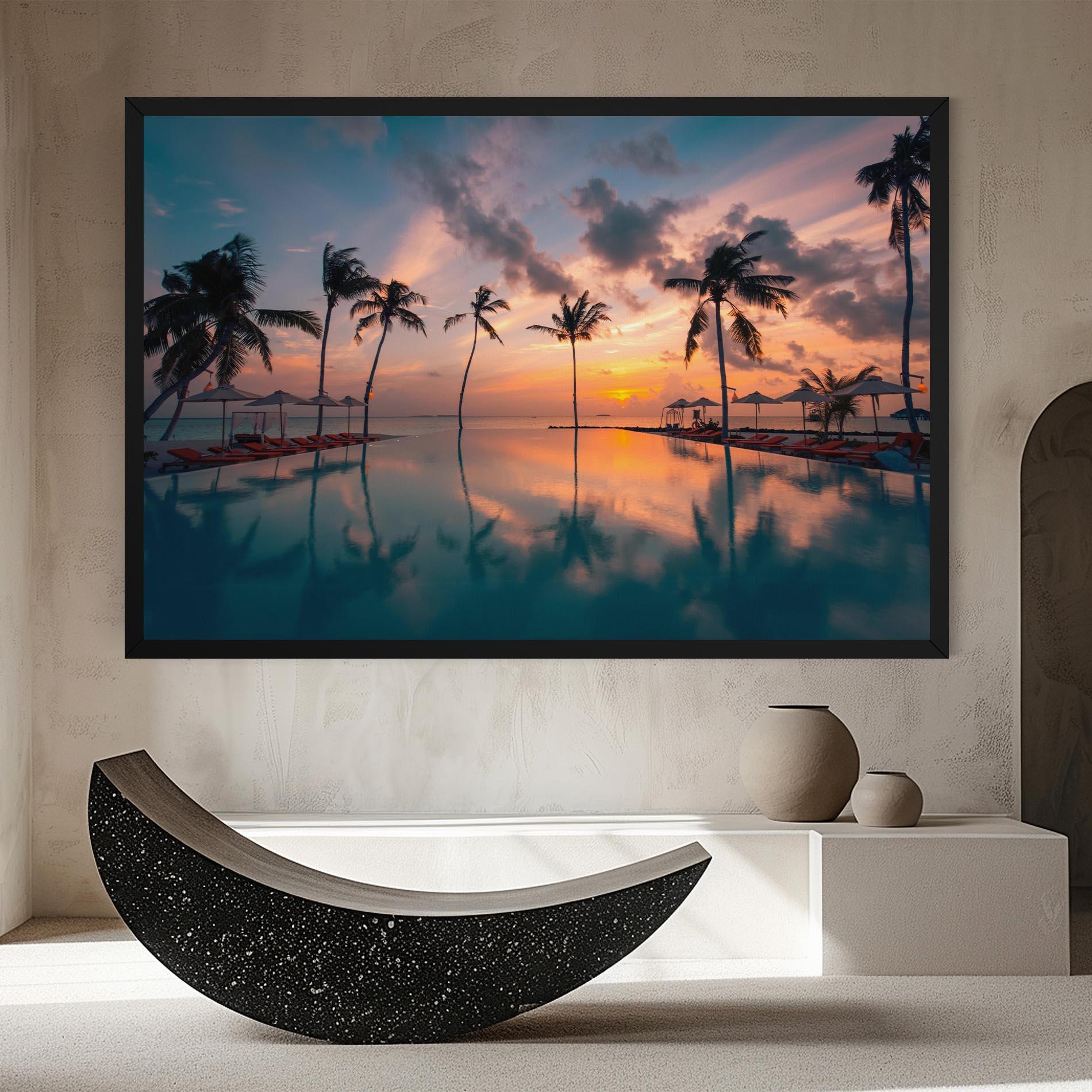 Leinwandbild Tropical Beach mockup 8