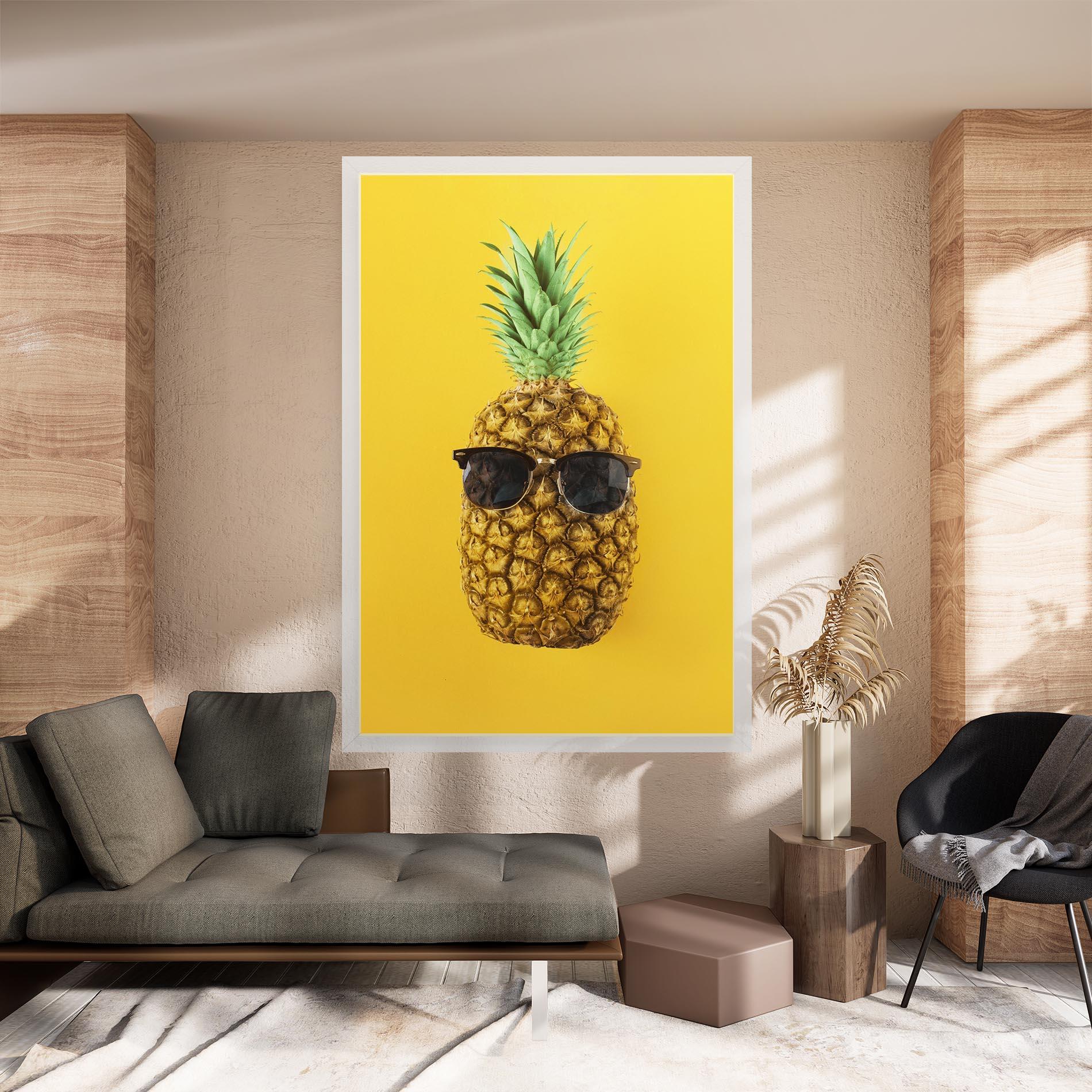 Leinwandbild Fresh Pineapple mockup 8