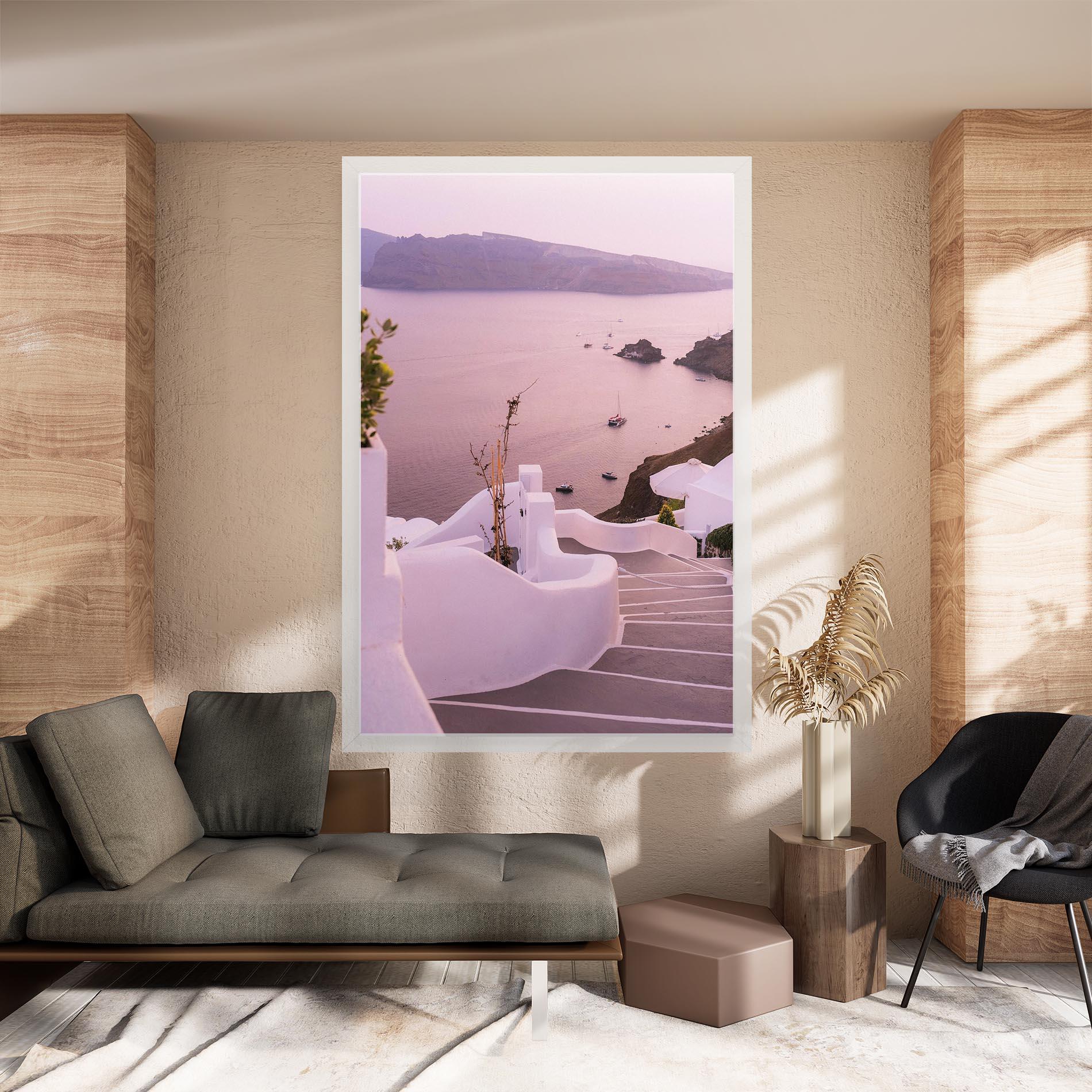 Leinwandbild Grece Strairs mockup 8
