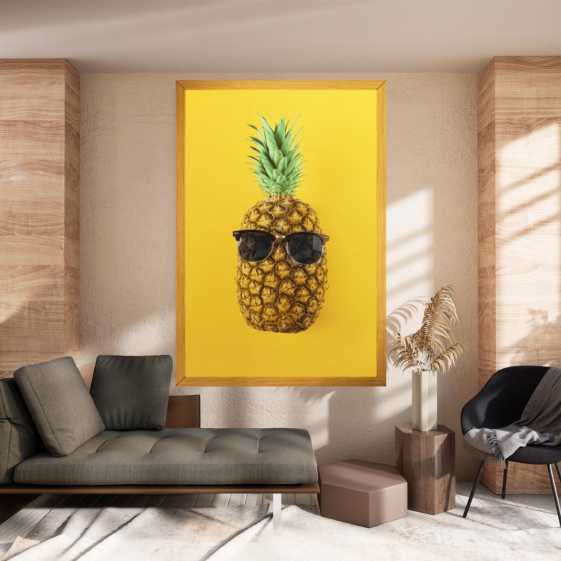 Leinwandbild Fresh Pineapple mockup 8