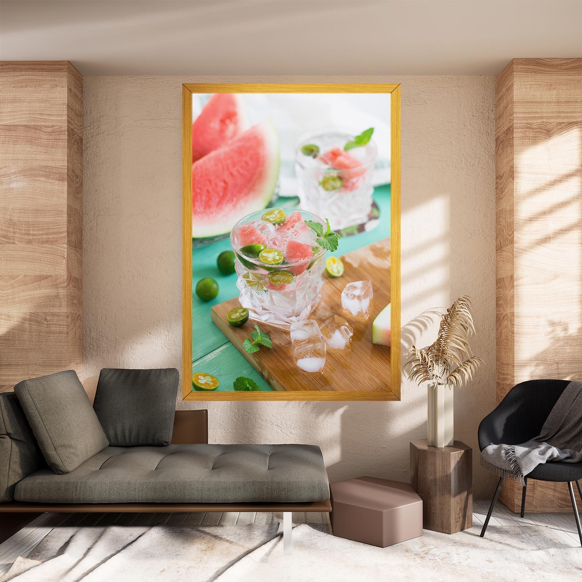 Leinwandbild Summer Drink mockup 8