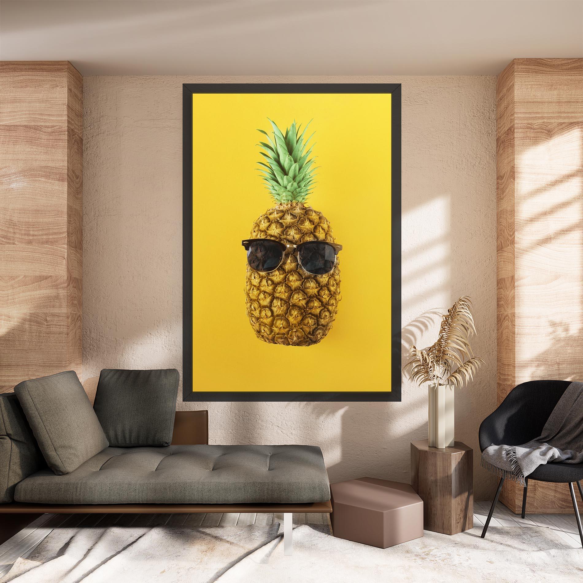 Leinwandbild Fresh Pineapple mockup 8
