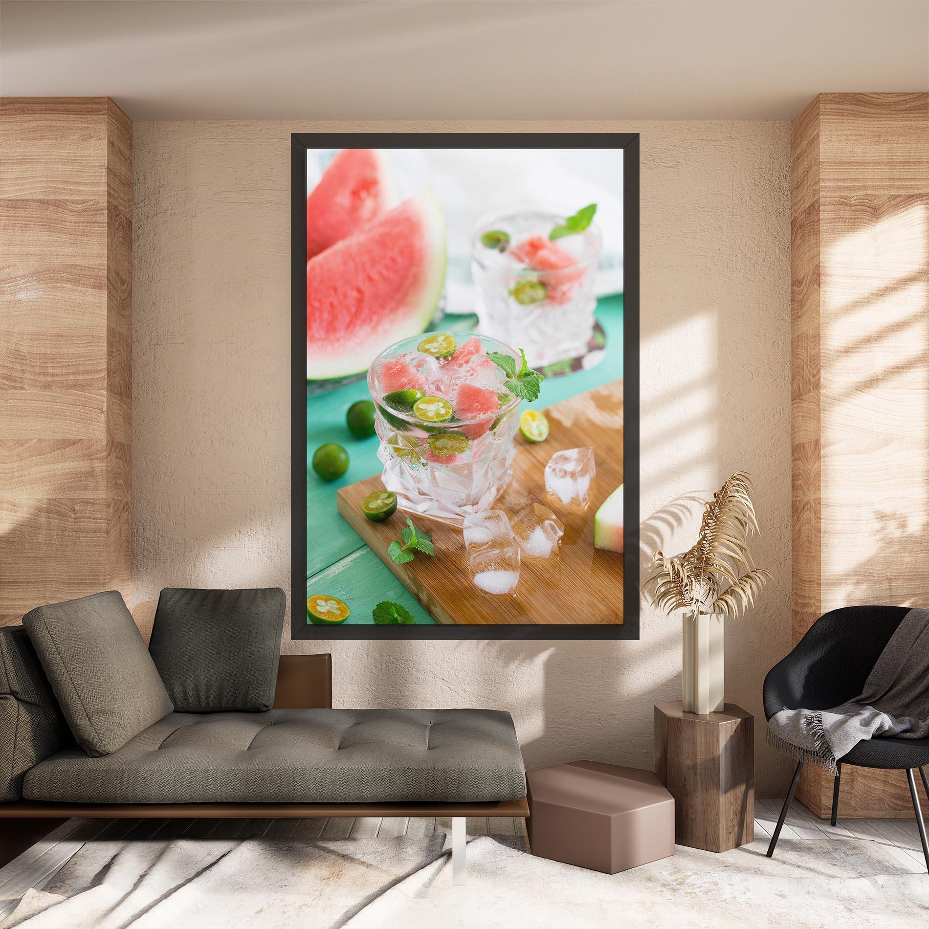 Leinwandbild Summer Drink mockup 8