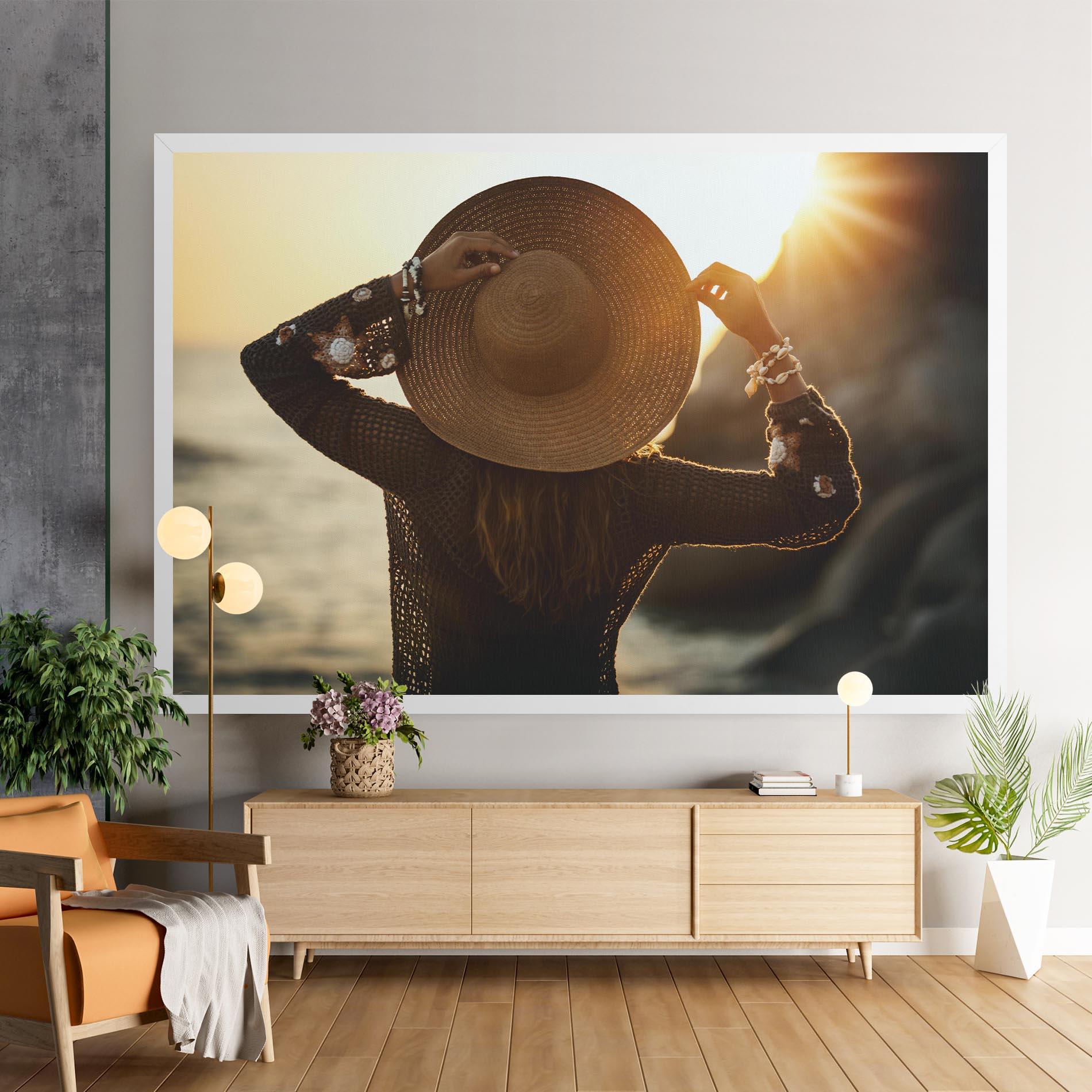 Leinwandbild Enjoying Sunset mockup 9