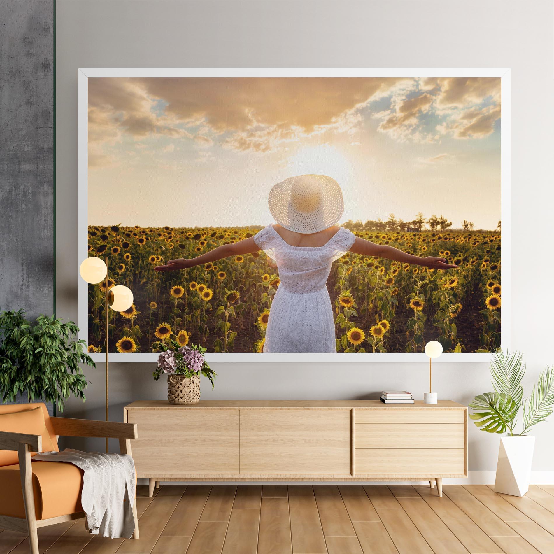 Leinwandbild Girl In Nature mockup 9