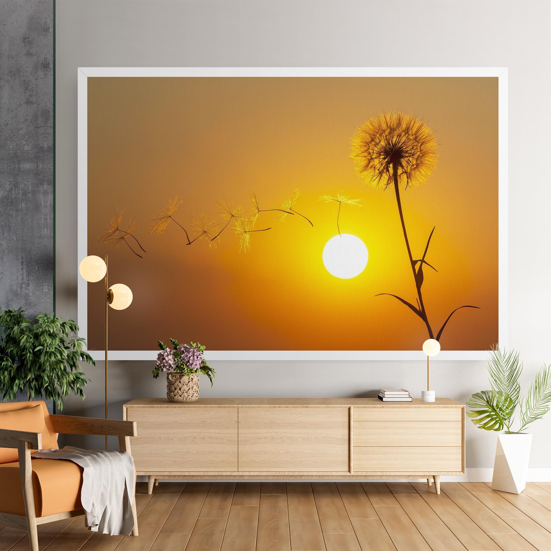 Leinwandbild Summer Dandelion mockup 9