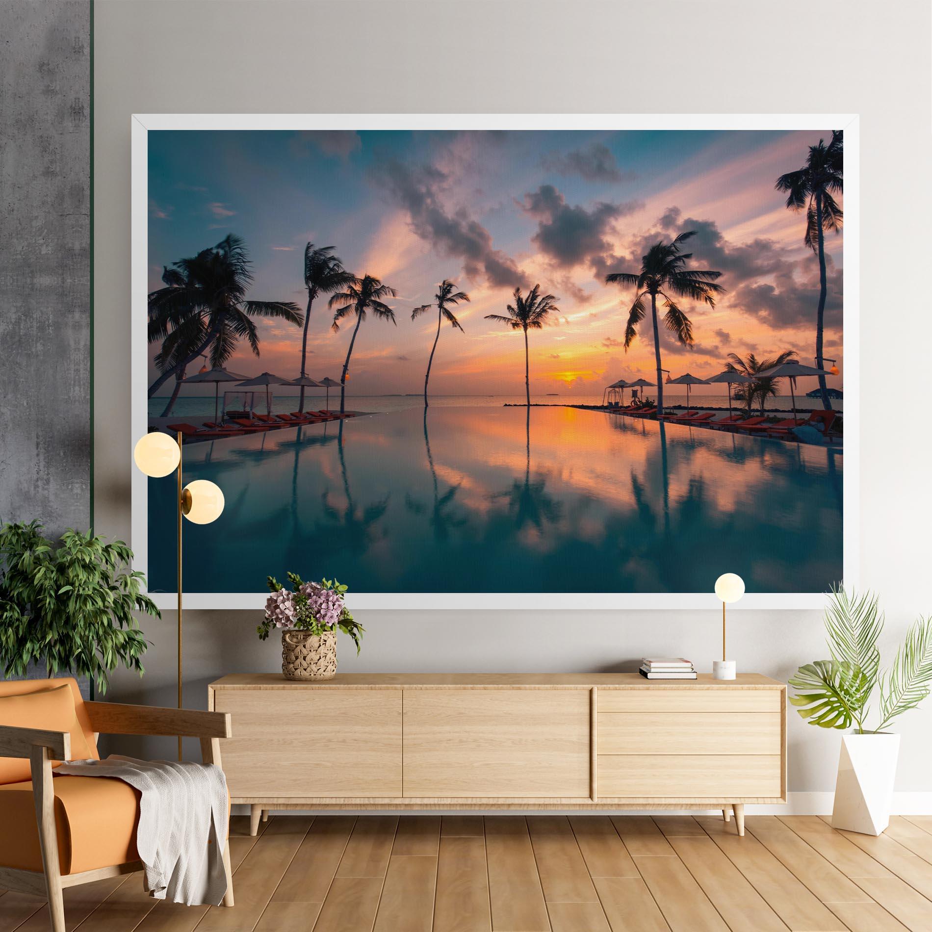 Leinwandbild Tropical Beach mockup 9