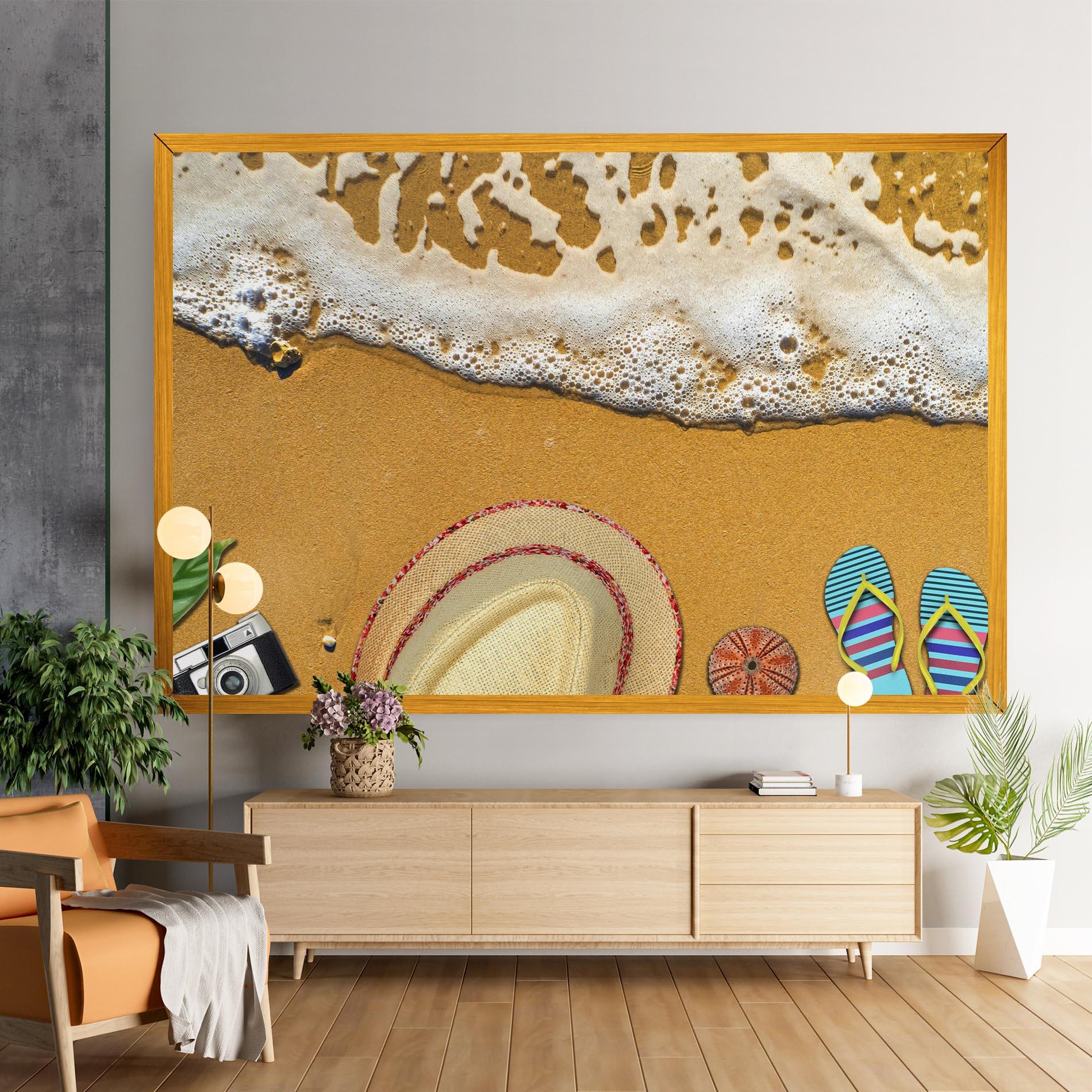 Leinwandbild Beach Accessories mockup 9