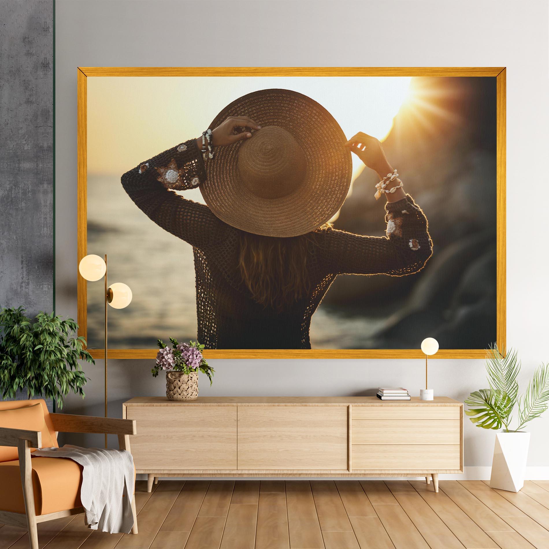 Leinwandbild Enjoying Sunset mockup 9