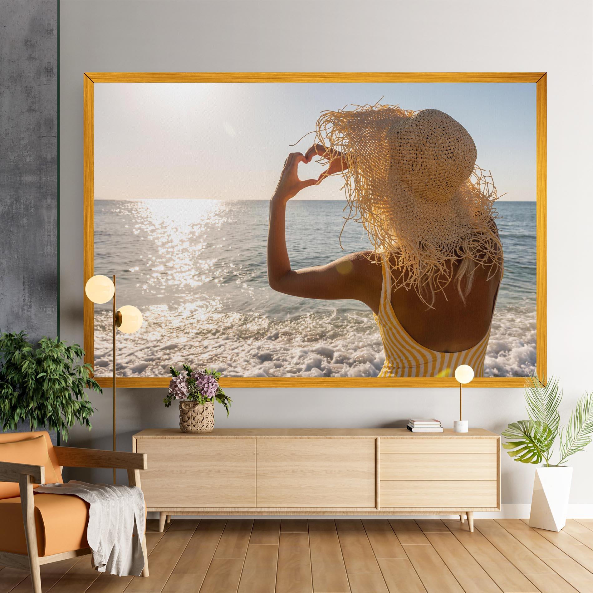 Leinwandbild Heart Symbol mockup 9