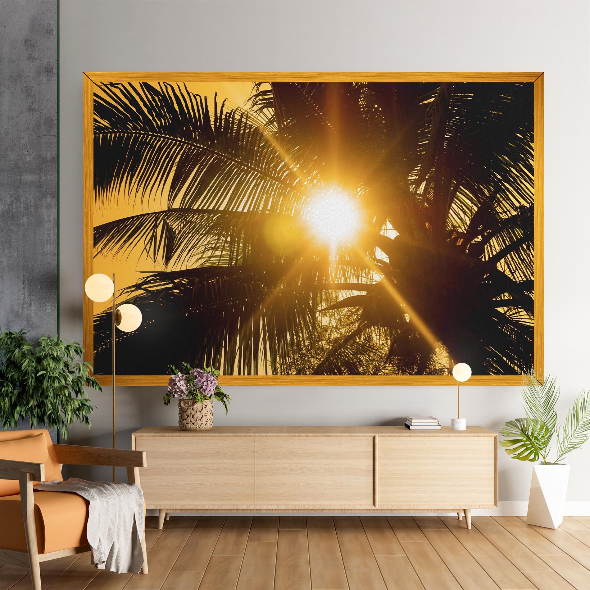 Palm Trees Sun mockup 9