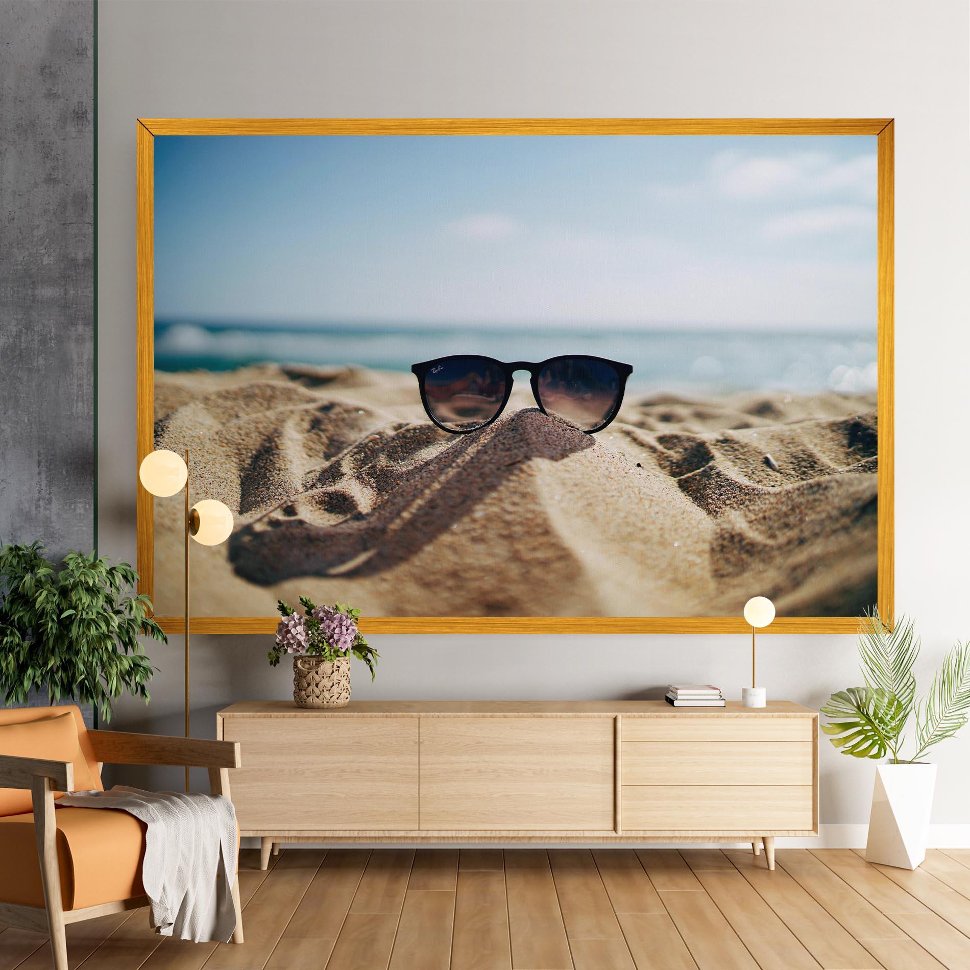 Leinwandbild Sand Glasses mockup 9