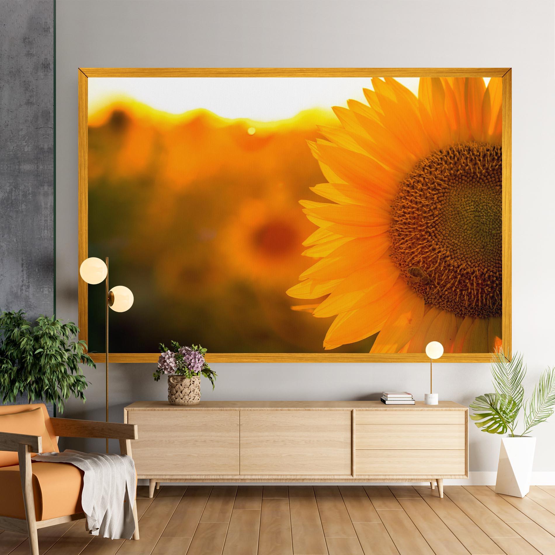 Leinwandbild Sunflower mockup 9
