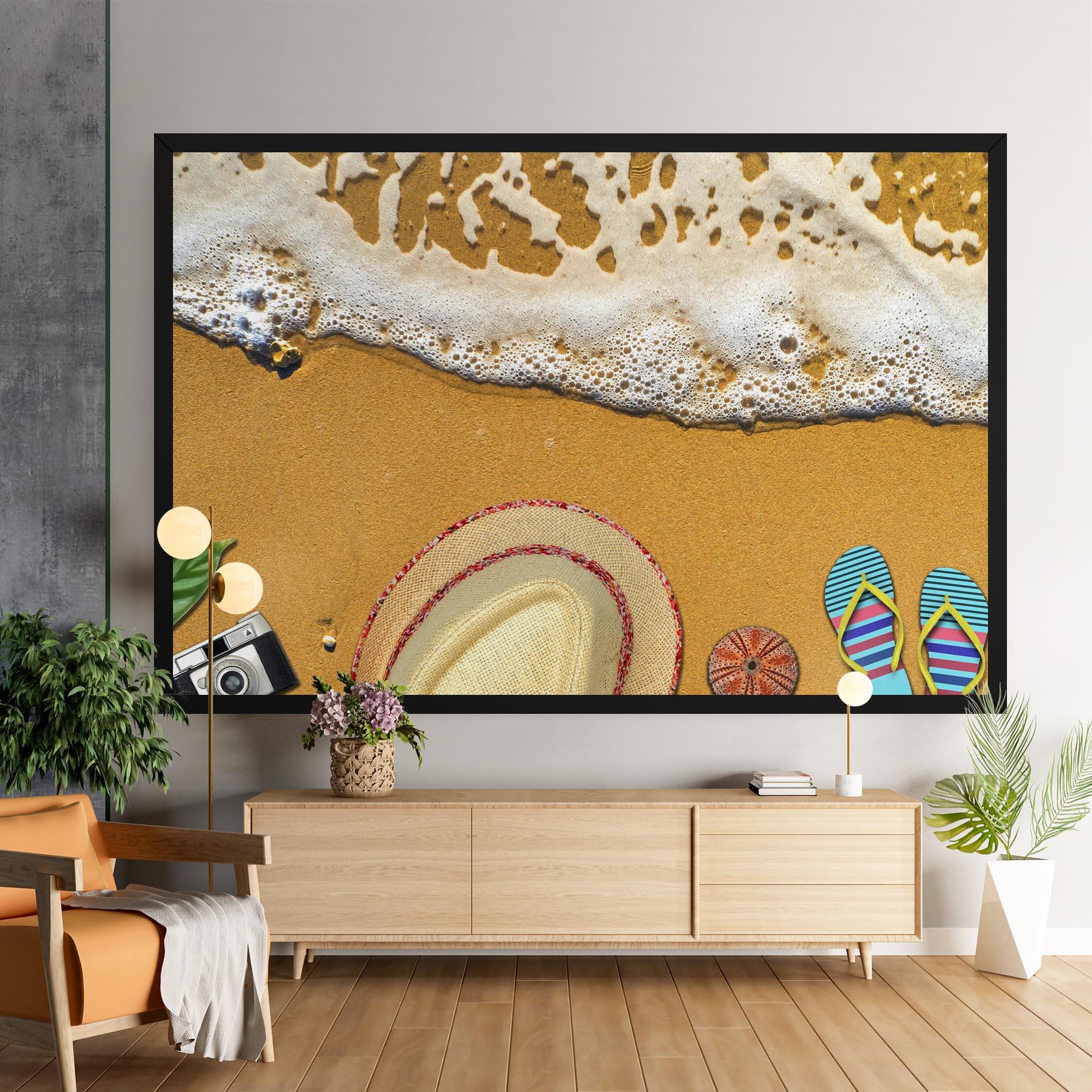 Leinwandbild Beach Accessories mockup 9