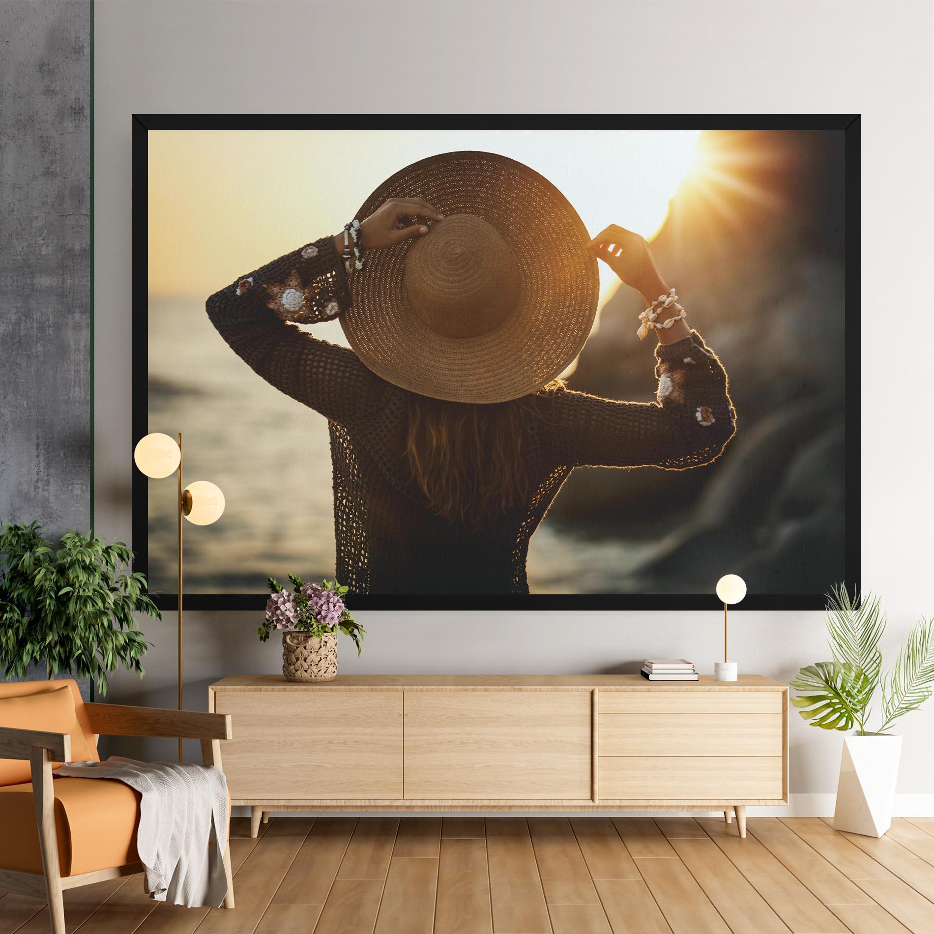 Leinwandbild Enjoying Sunset mockup 9
