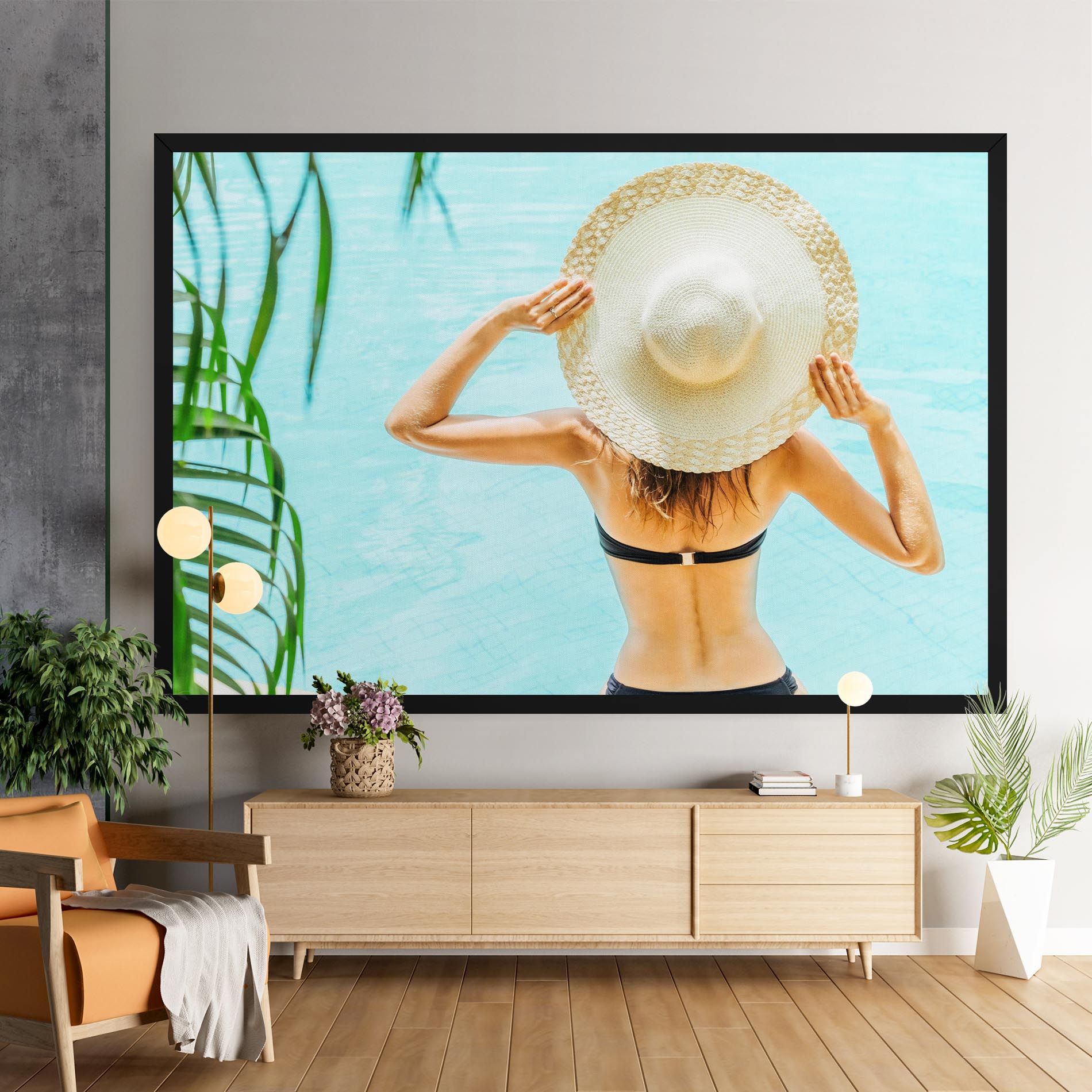 Enjoying Swimming Pool mockup 9