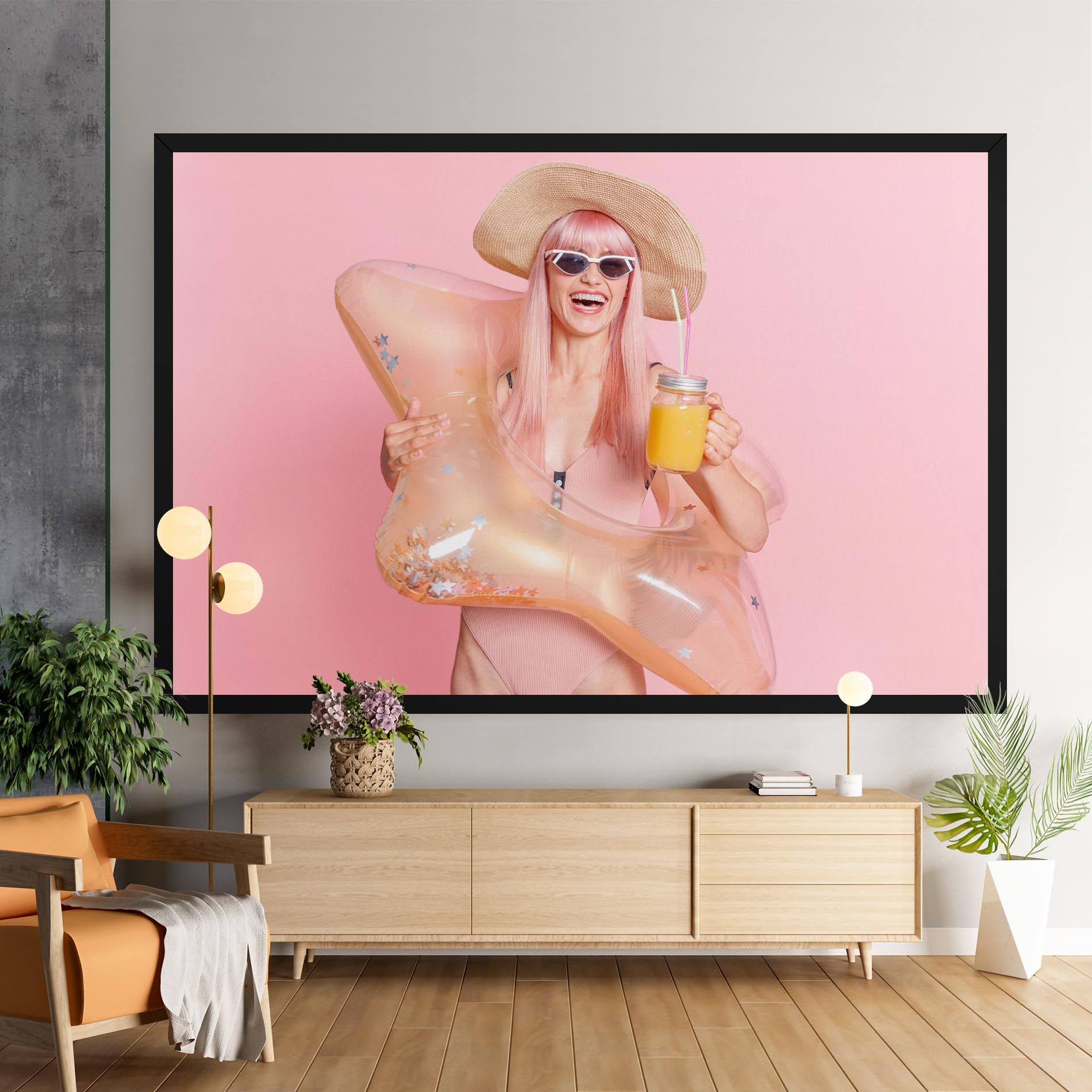 Joyful Pink Woman mockup 9