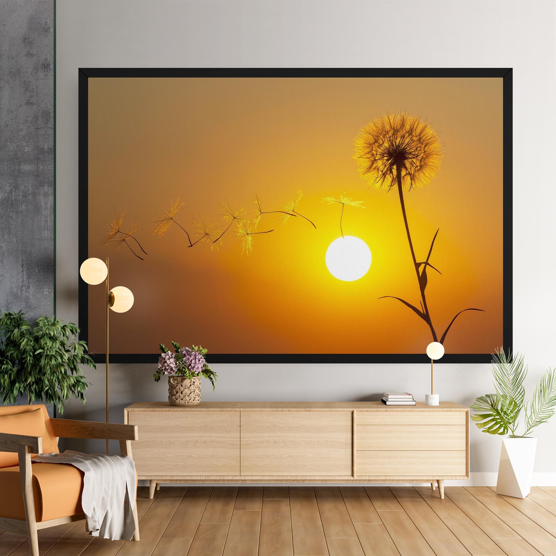 Leinwandbild Summer Dandelion mockup 9