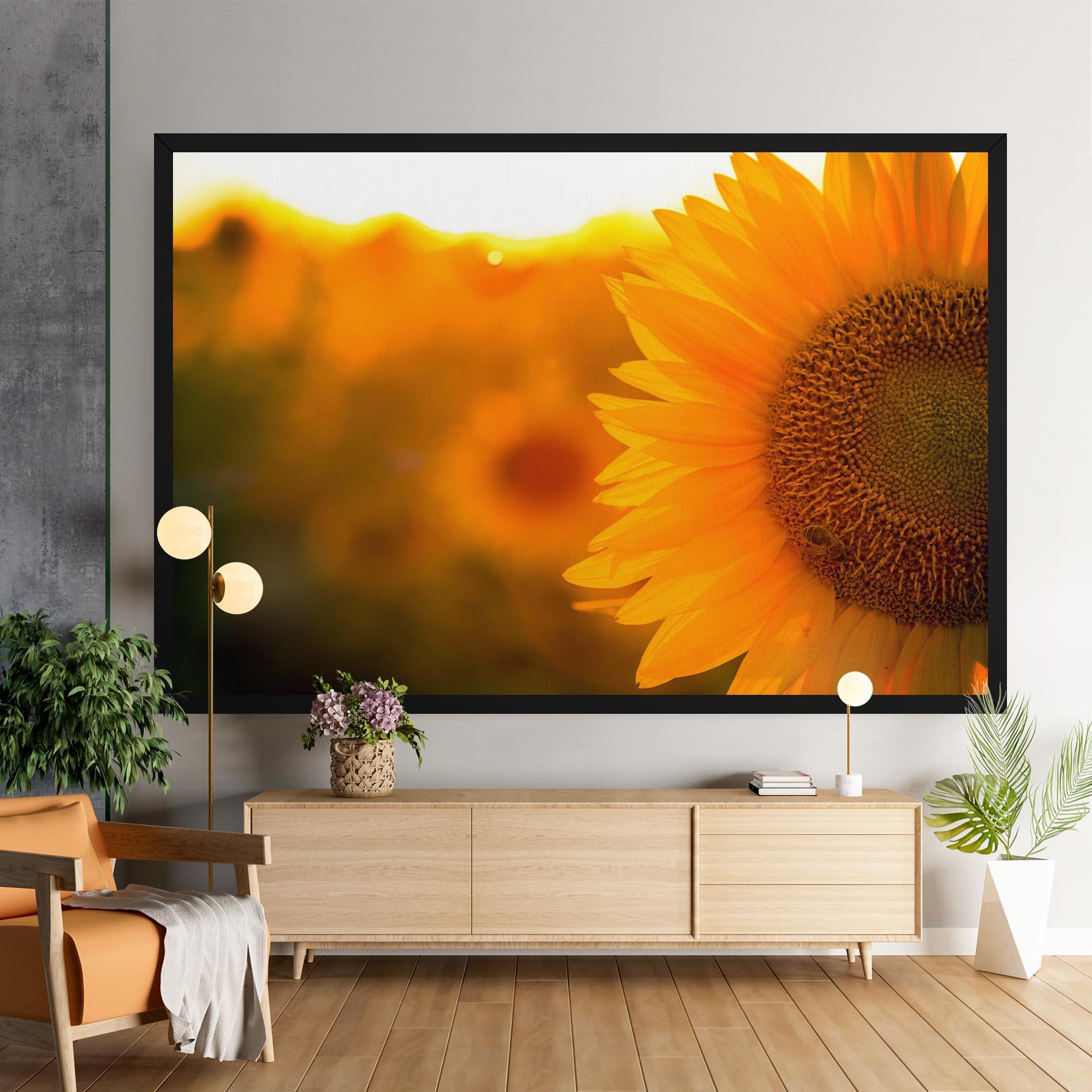 Leinwandbild Sunflower mockup 9