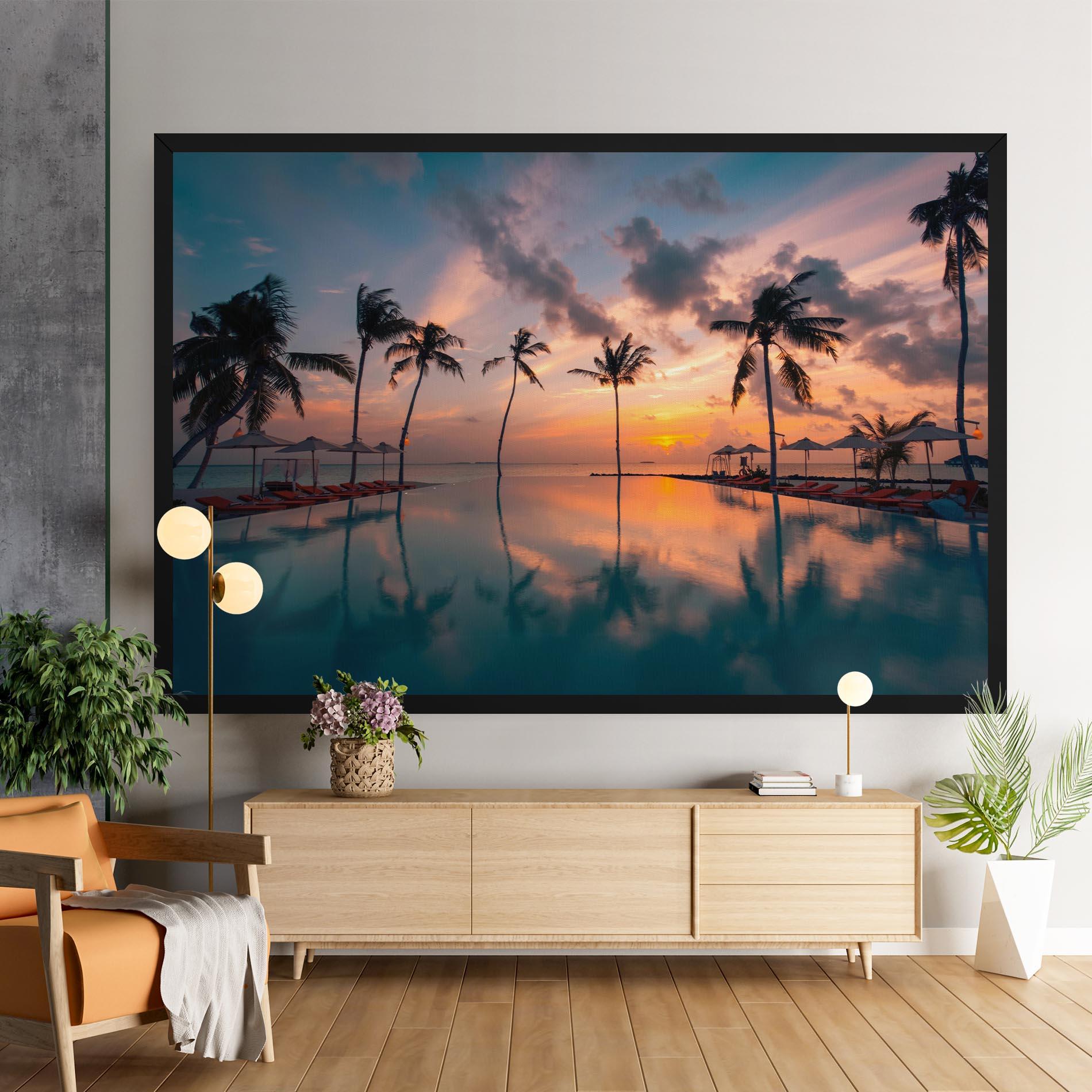 Leinwandbild Tropical Beach mockup 9