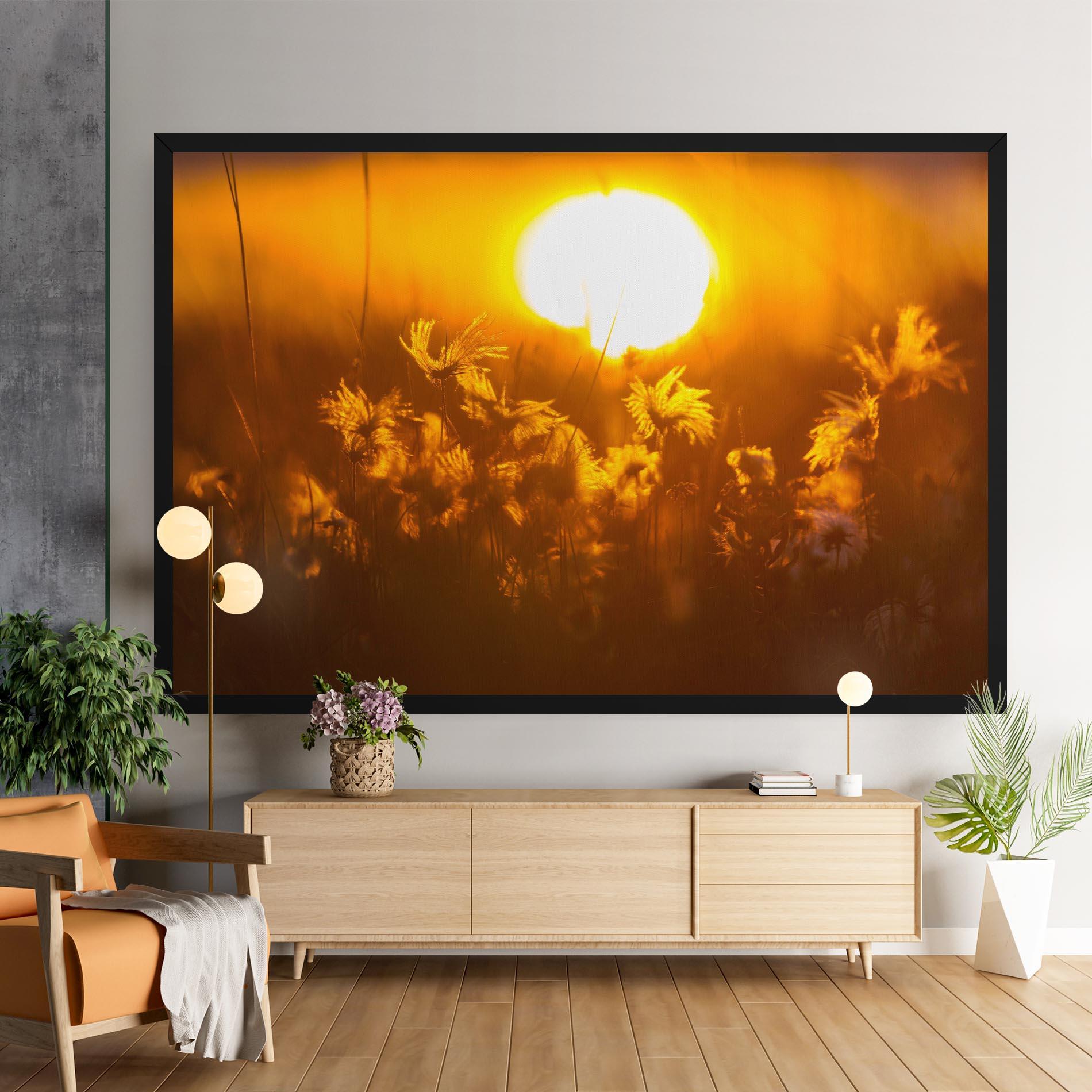 Leinwandbild Wildflowers mockup 9
