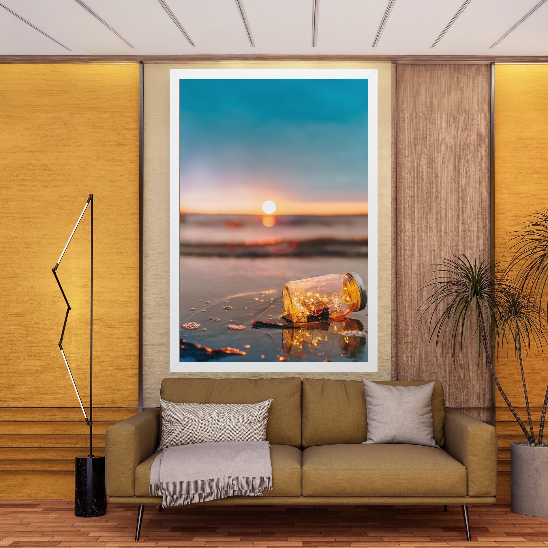 Leinwandbild Jar With Lights mockup 9