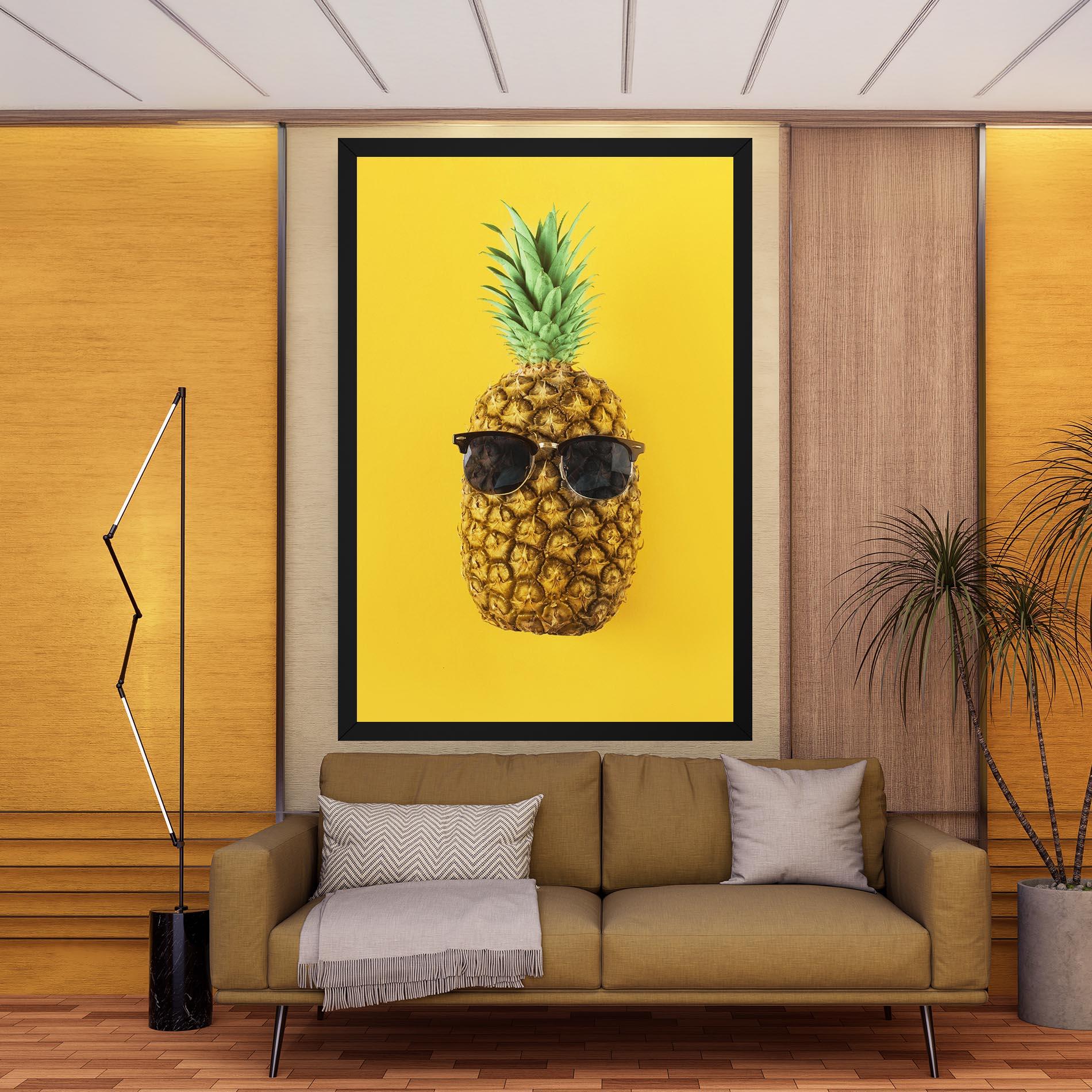 Leinwandbild Fresh Pineapple mockup 9