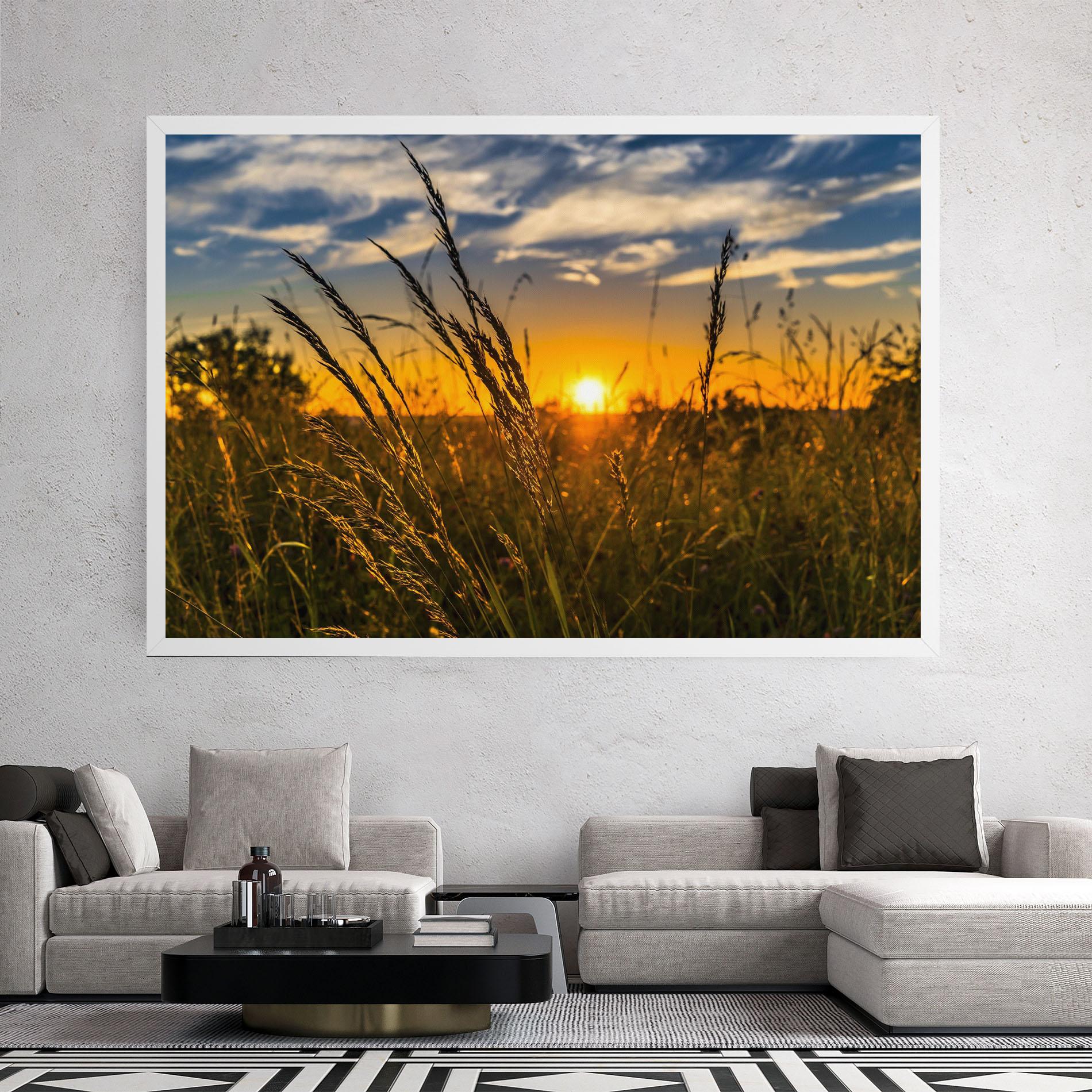 Leinwandbild Wheat Sunset mockup 2