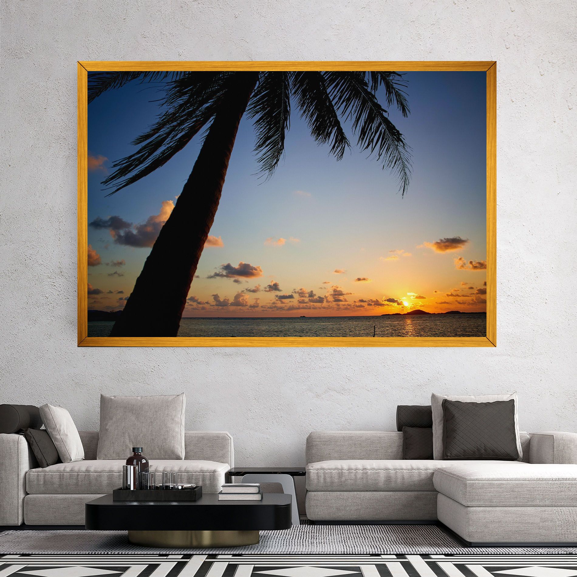 Palm Tree Silhouette mockup 2