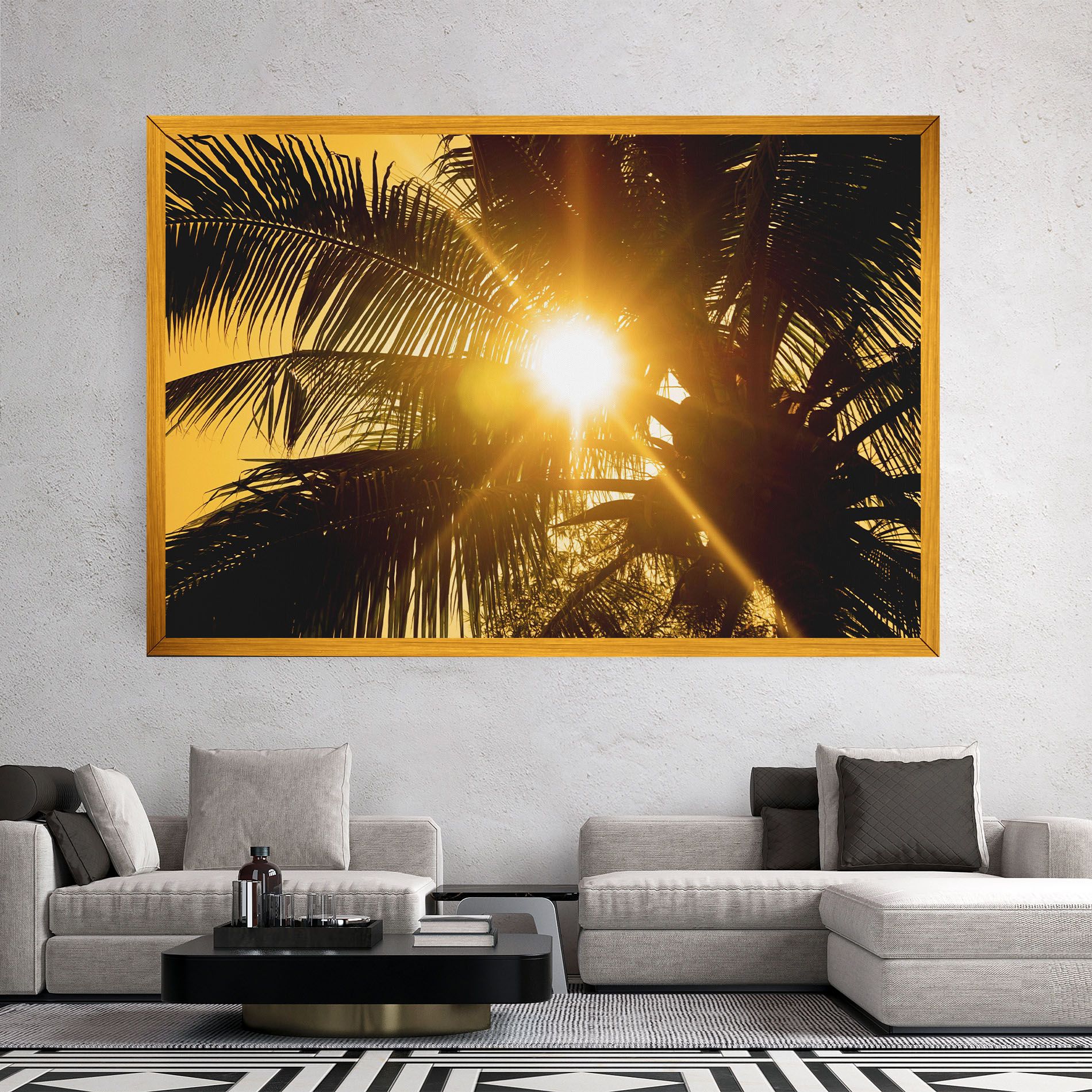 Palm Trees Sun mockup 2