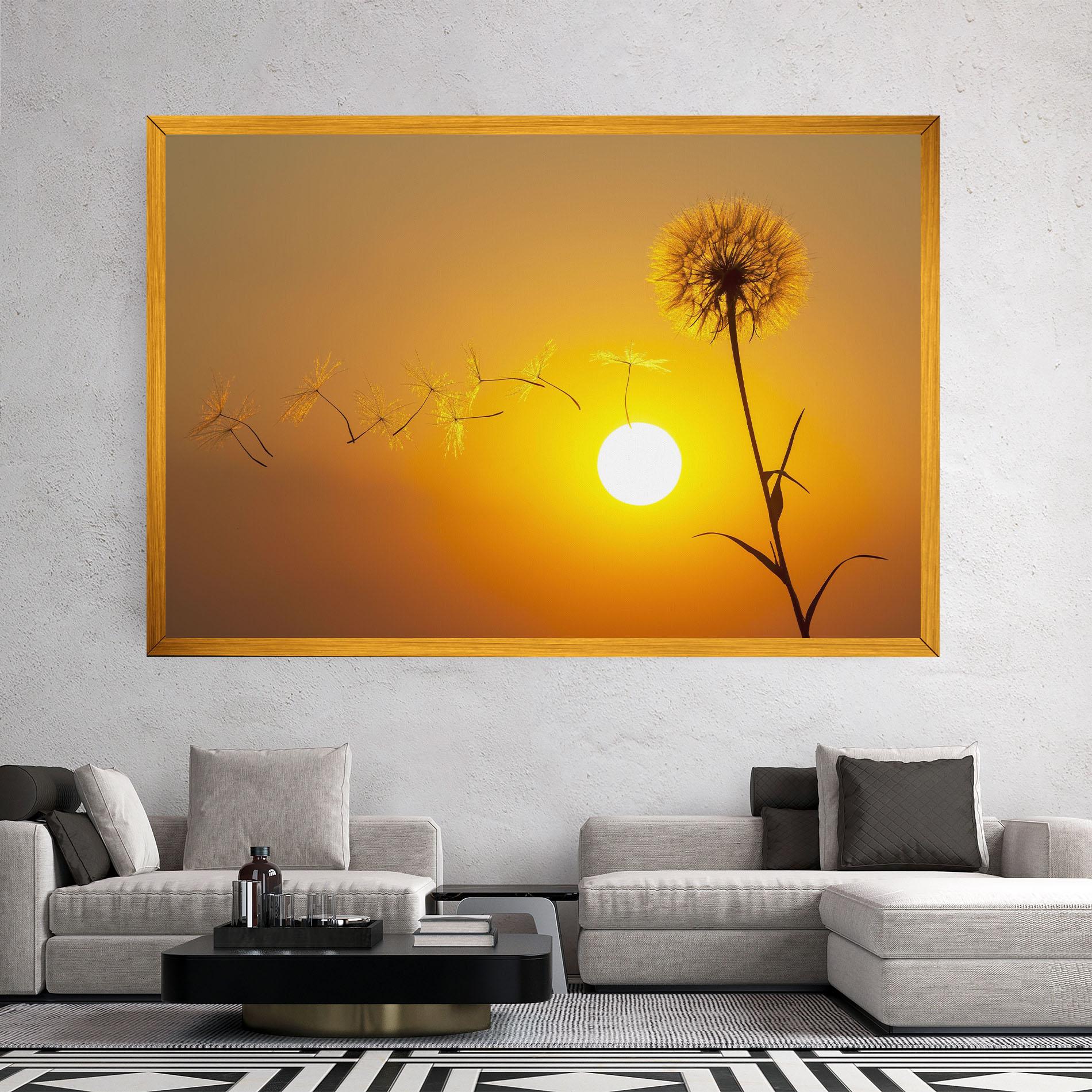 Leinwandbild Summer Dandelion mockup 2