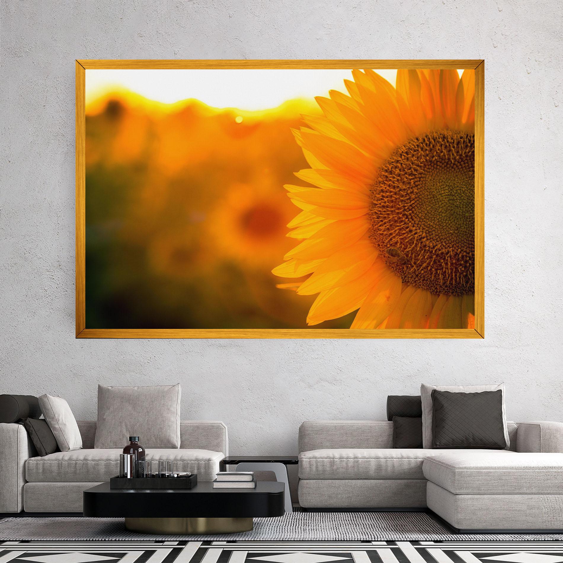 Leinwandbild Sunflower mockup 2