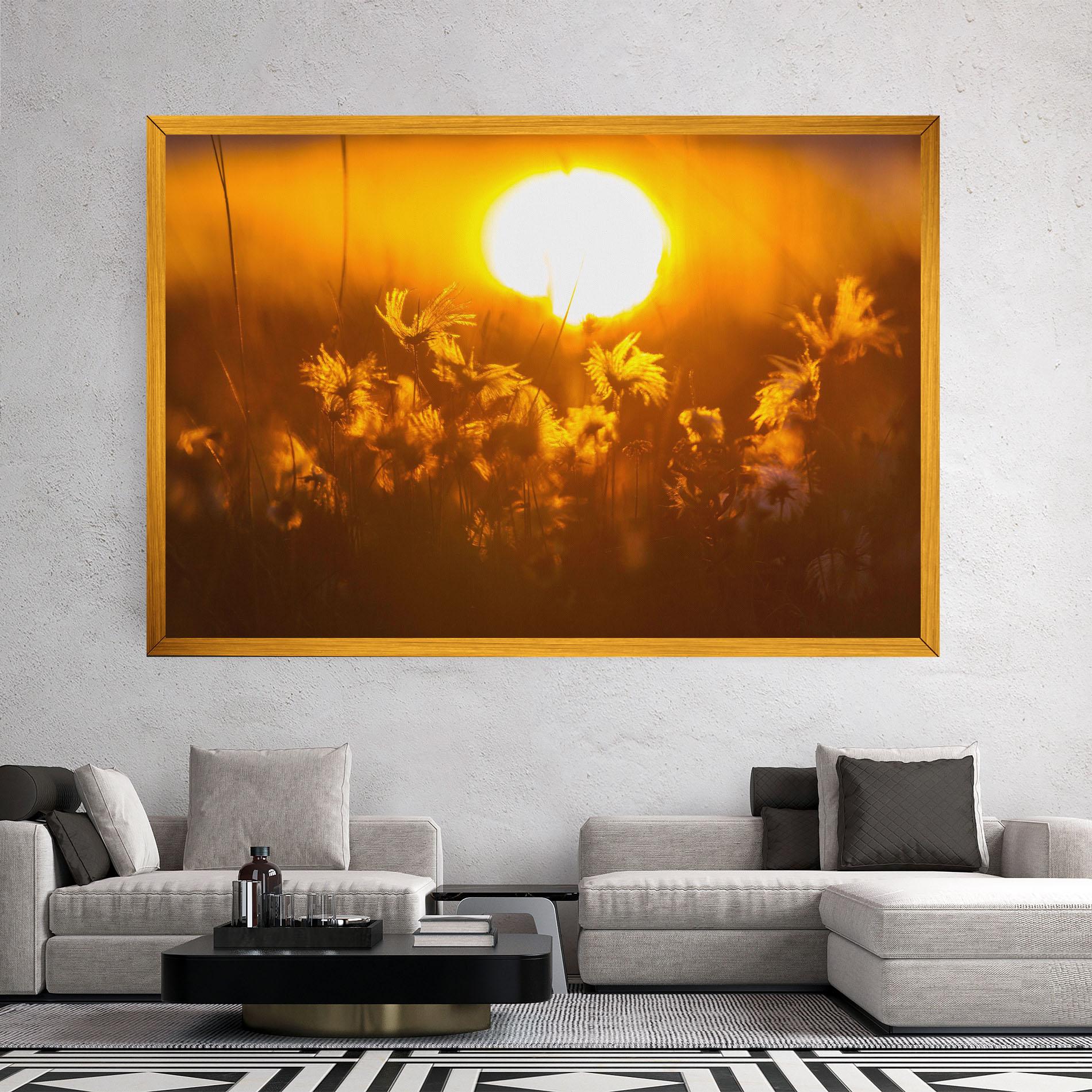 Leinwandbild Wildflowers mockup 2