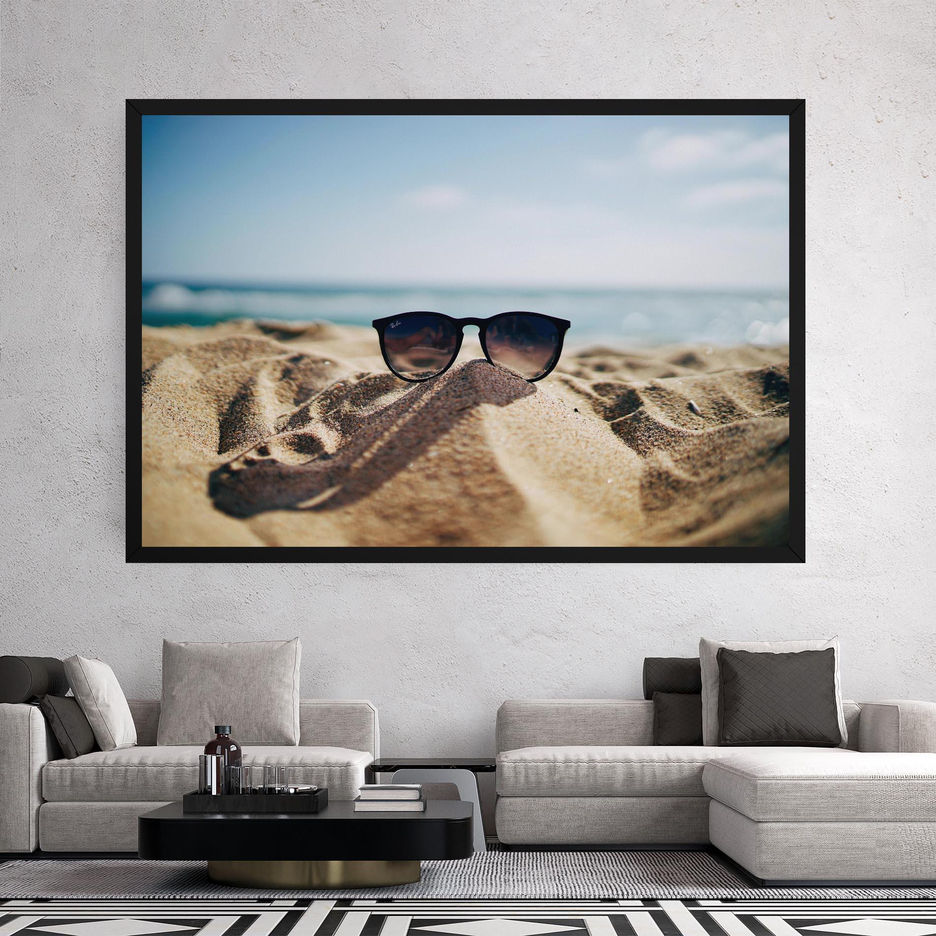Leinwandbild Sand Glasses mockup 2