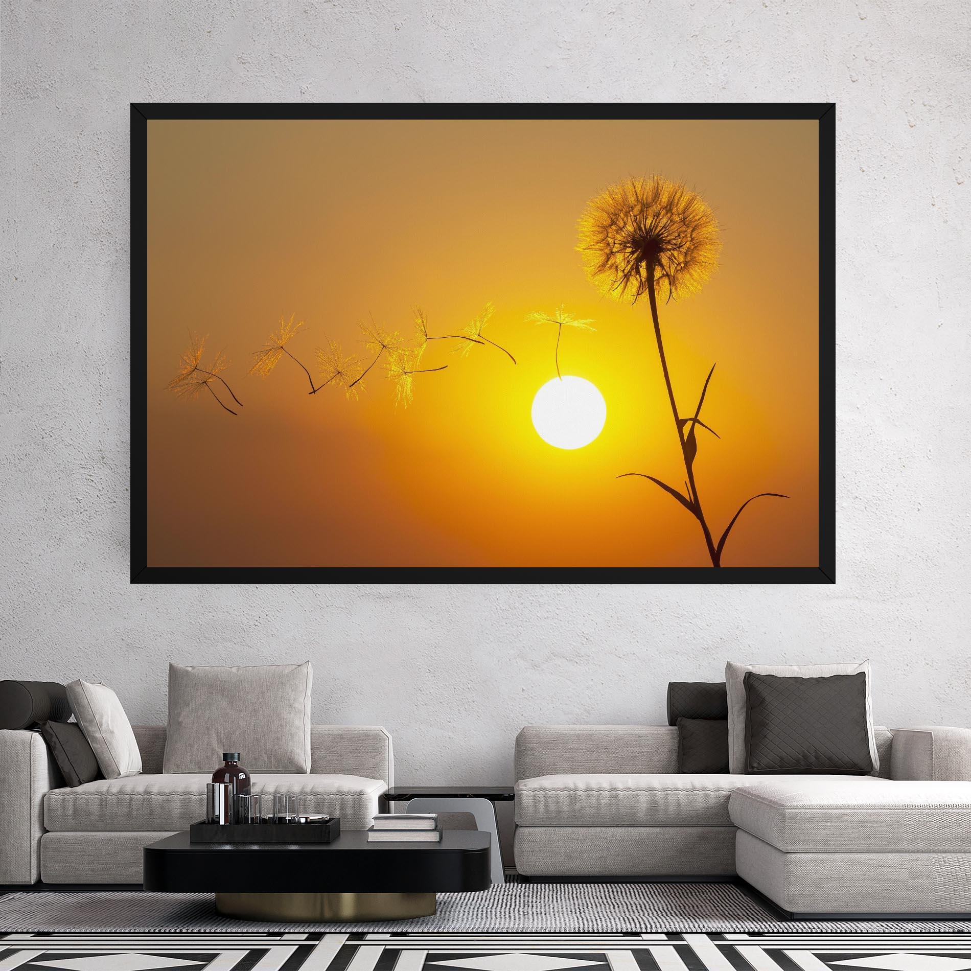 Leinwandbild Summer Dandelion mockup 2
