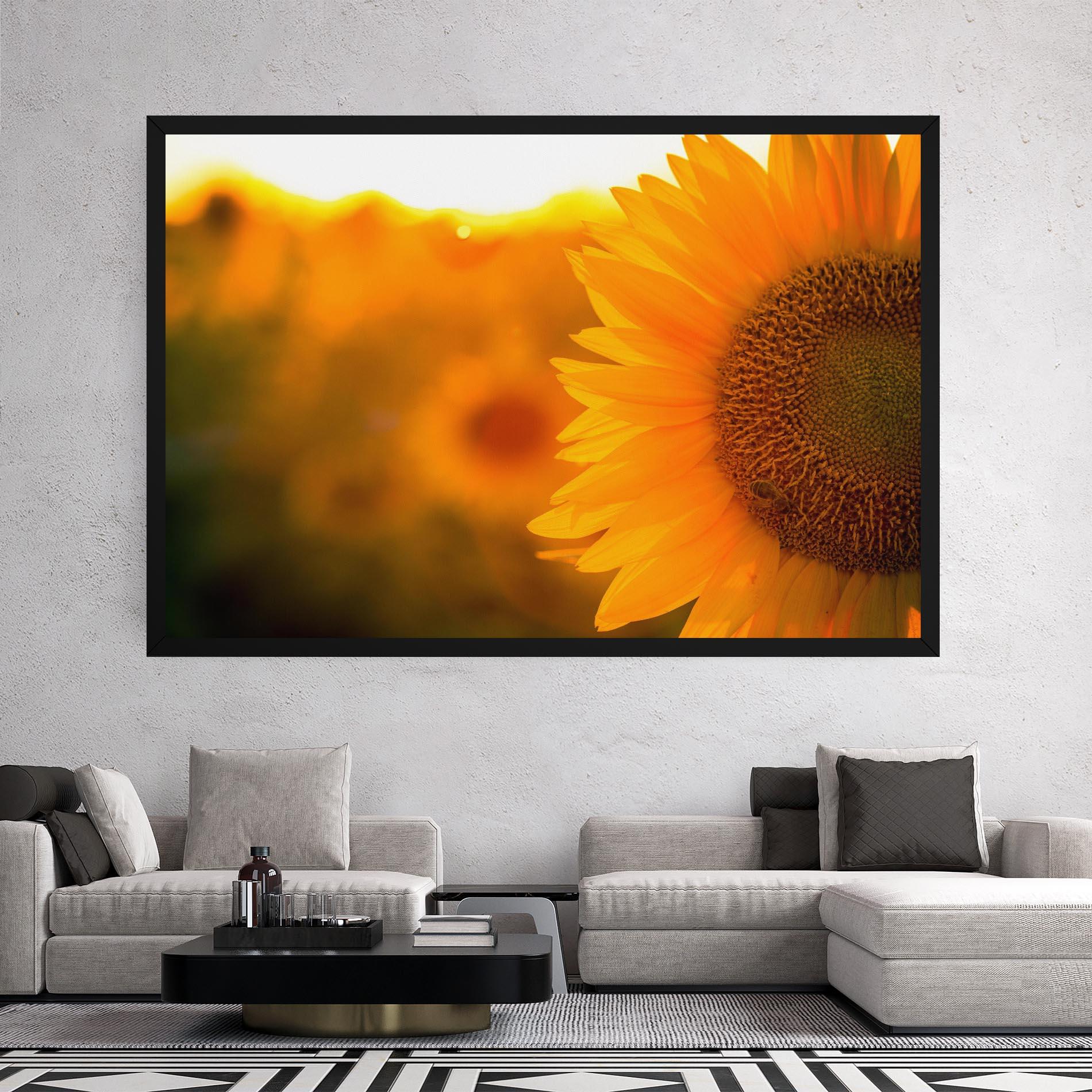 Leinwandbild Sunflower mockup 2