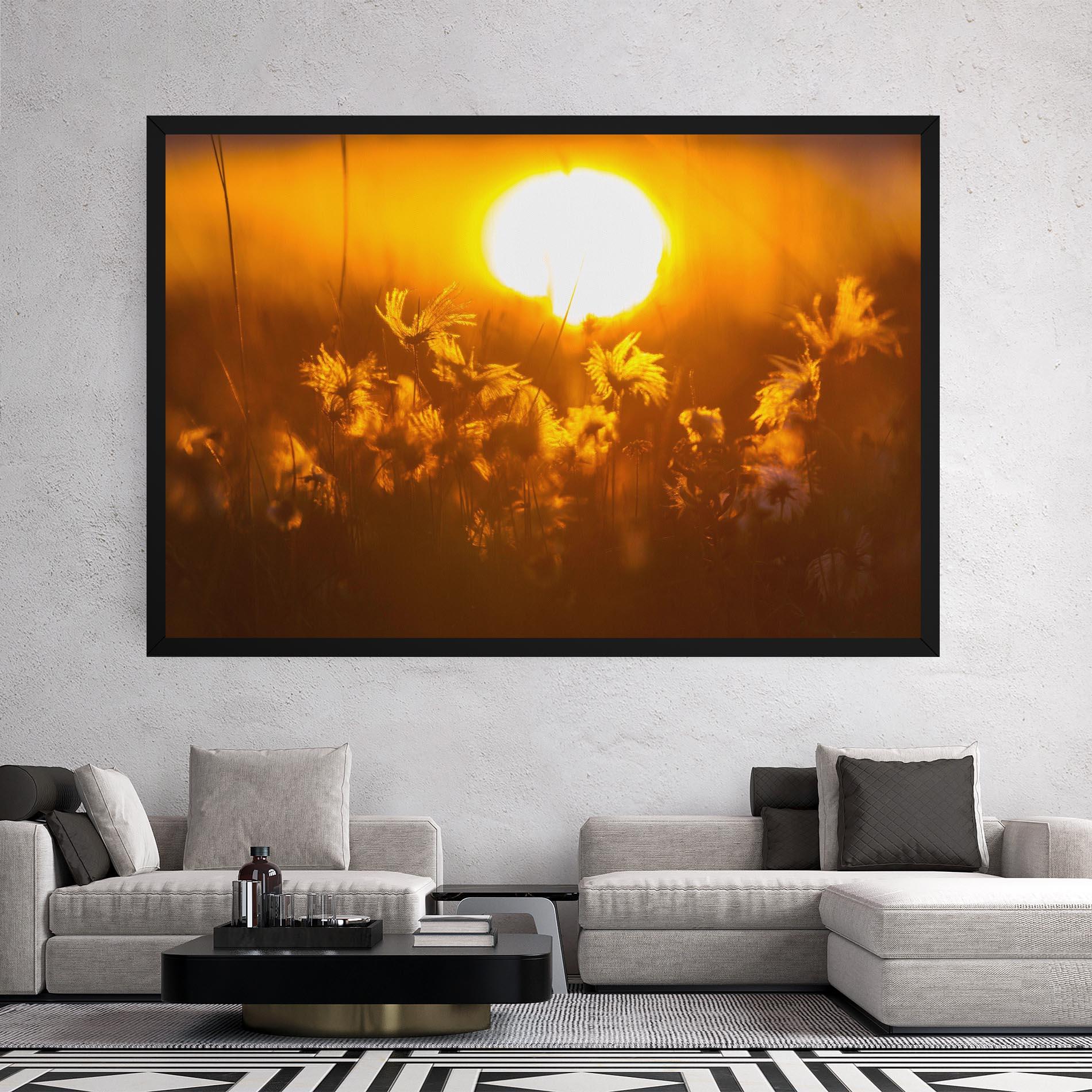 Leinwandbild Wildflowers mockup 2